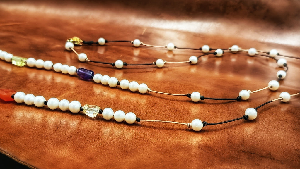 Pulso en Perla Blanca