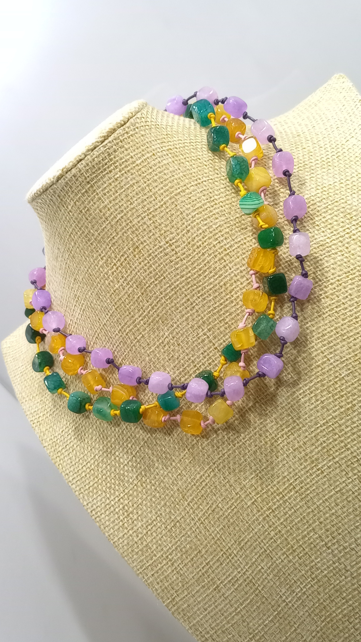Collar Ágata 3 vueltas (40 cm)