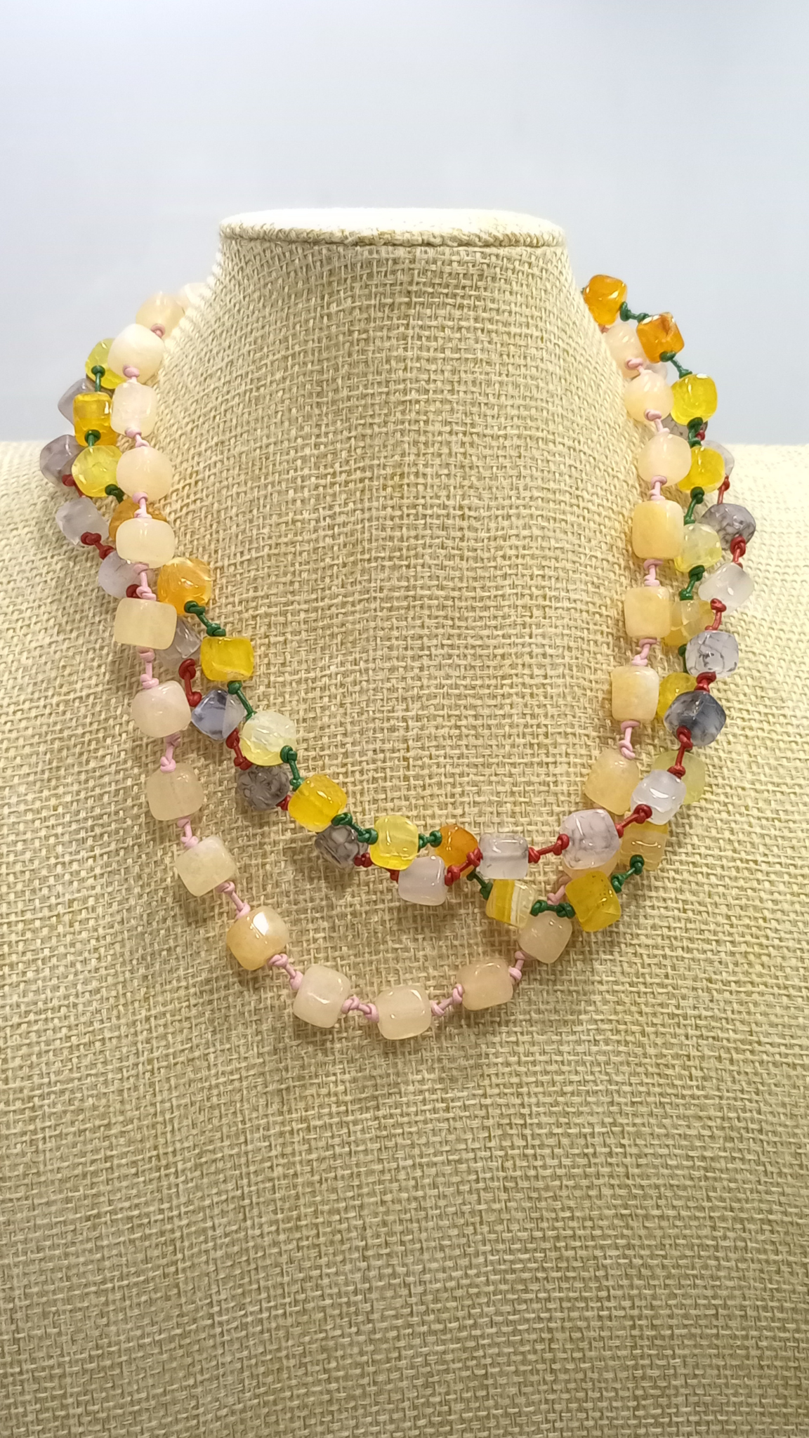 Collar Ágata 3 vueltas (40 cm)