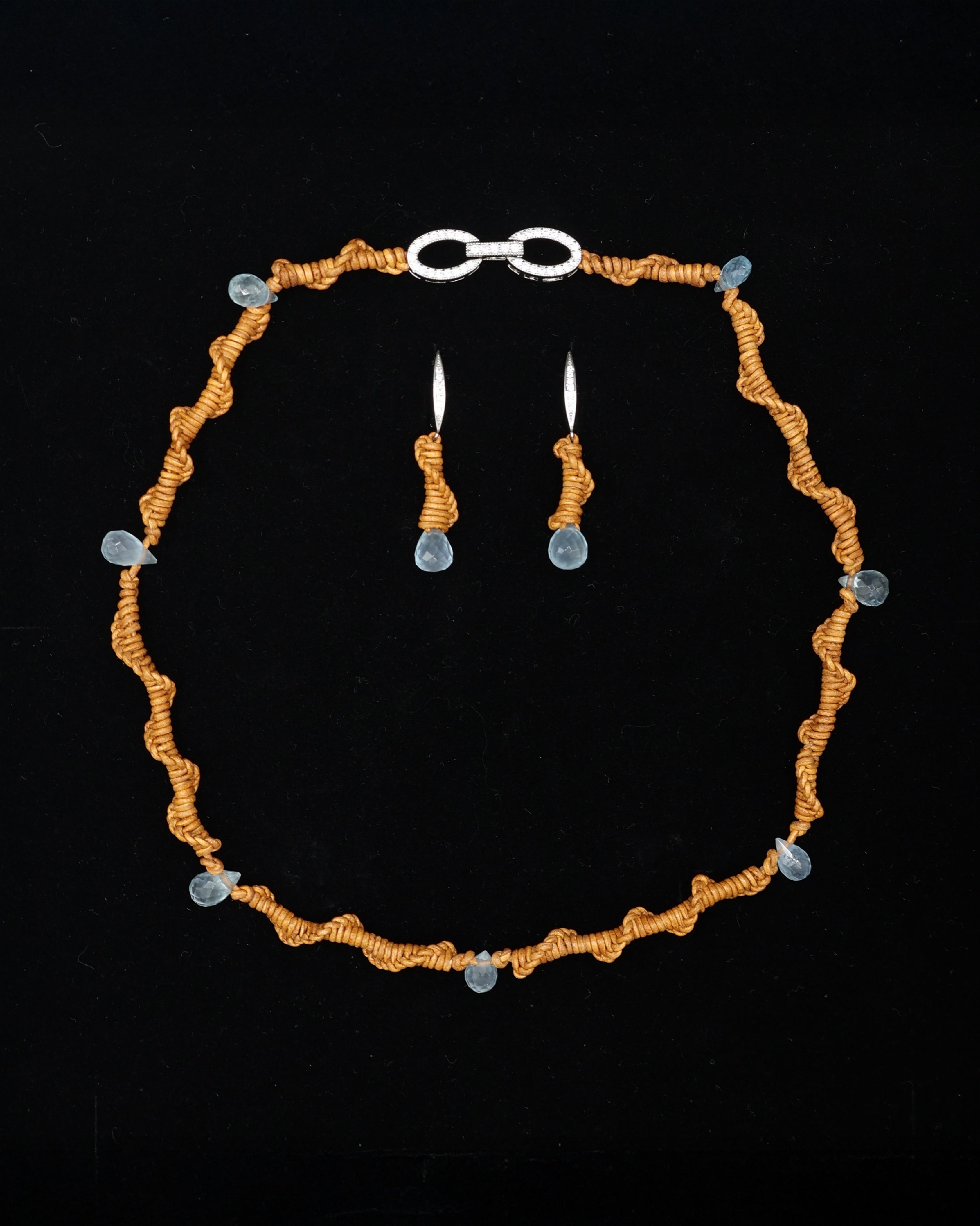 Collar Lilith Aguamarina