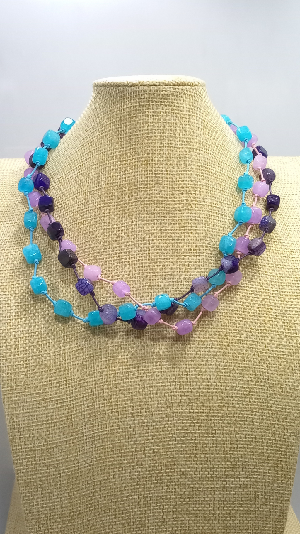 Collar Ágata 3 vueltas (40 cm)