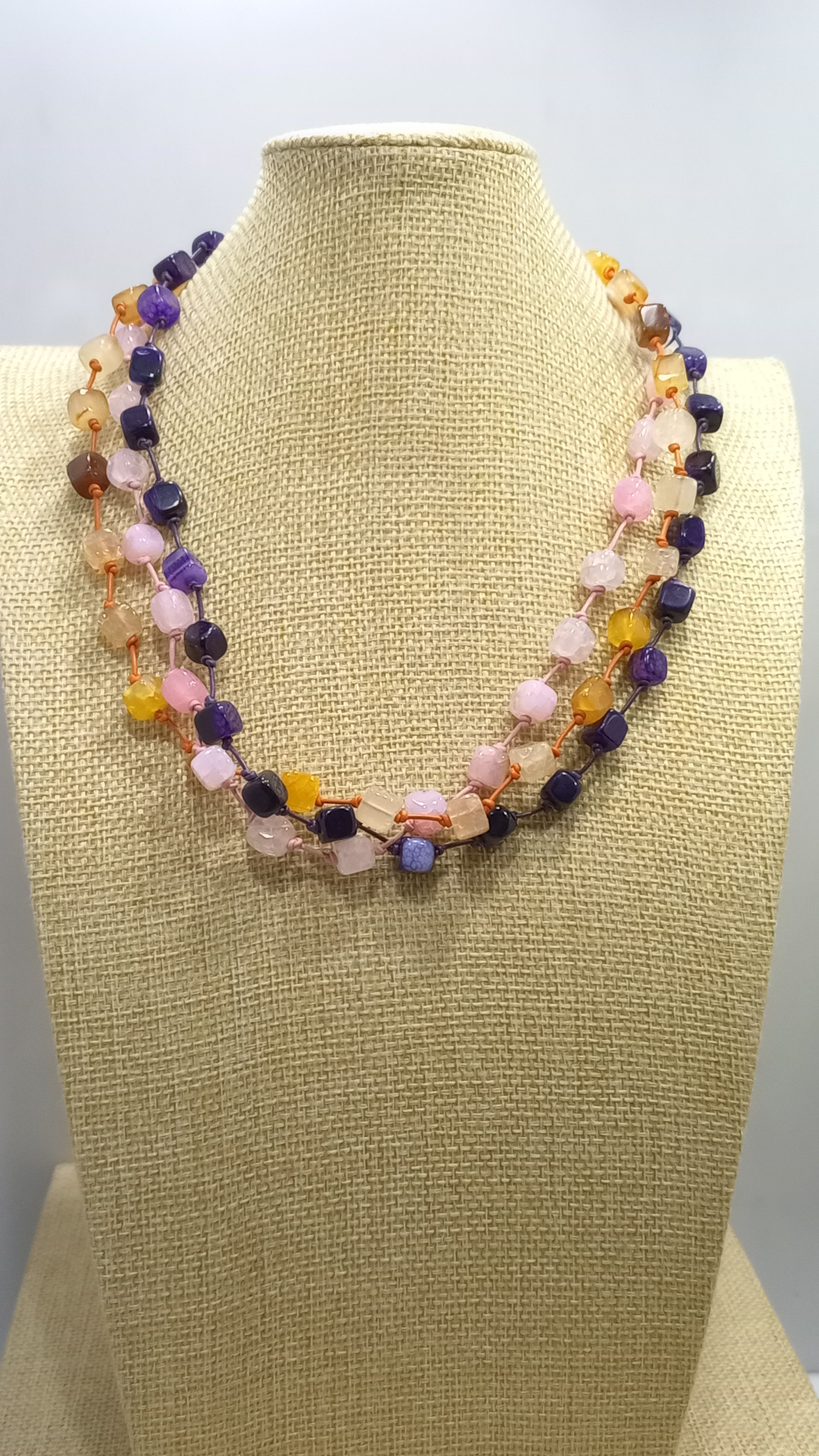 Collar Ágata 3 vueltas (40 cm)