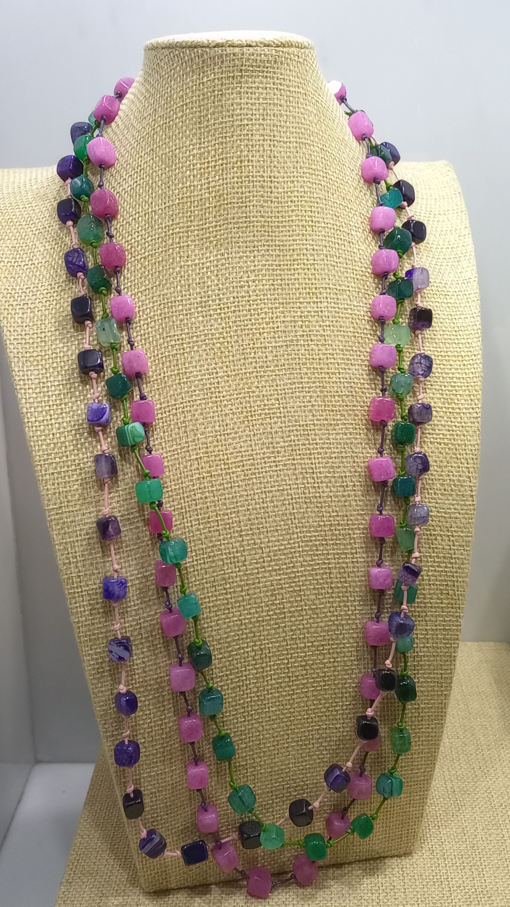 Collar Ágata 3 vueltas (60 cm)