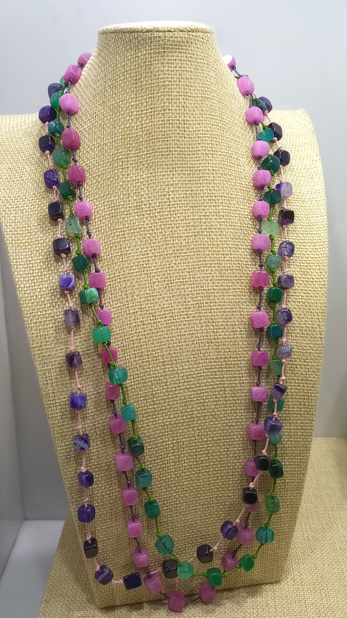 Collar Ágata 3 vueltas (60 cm)