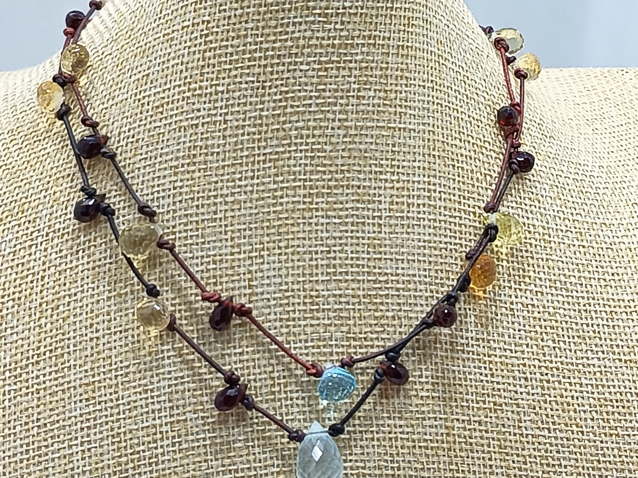 Collar Siria Aguamarina
