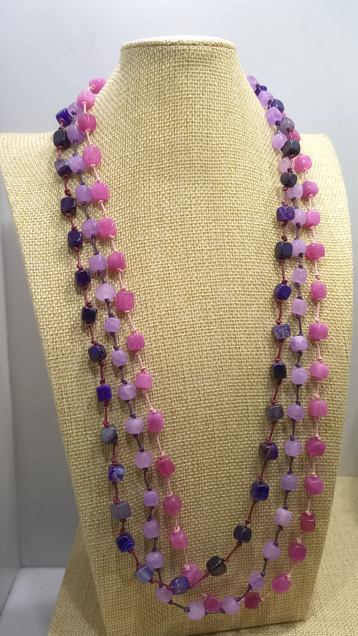 Collar Ágata 3 vueltas (60 cm)