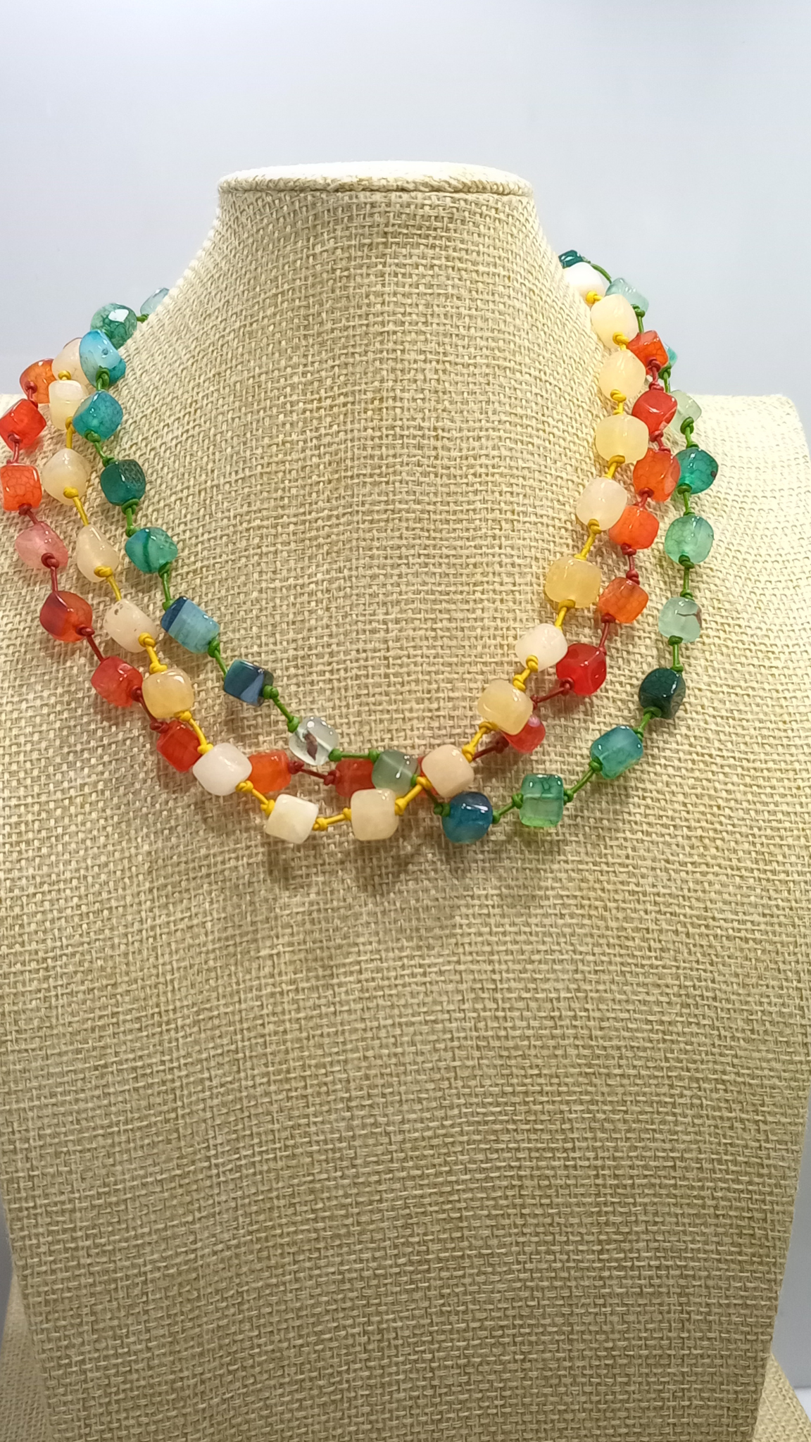 Collar Ágata 3 vueltas (40 cm)