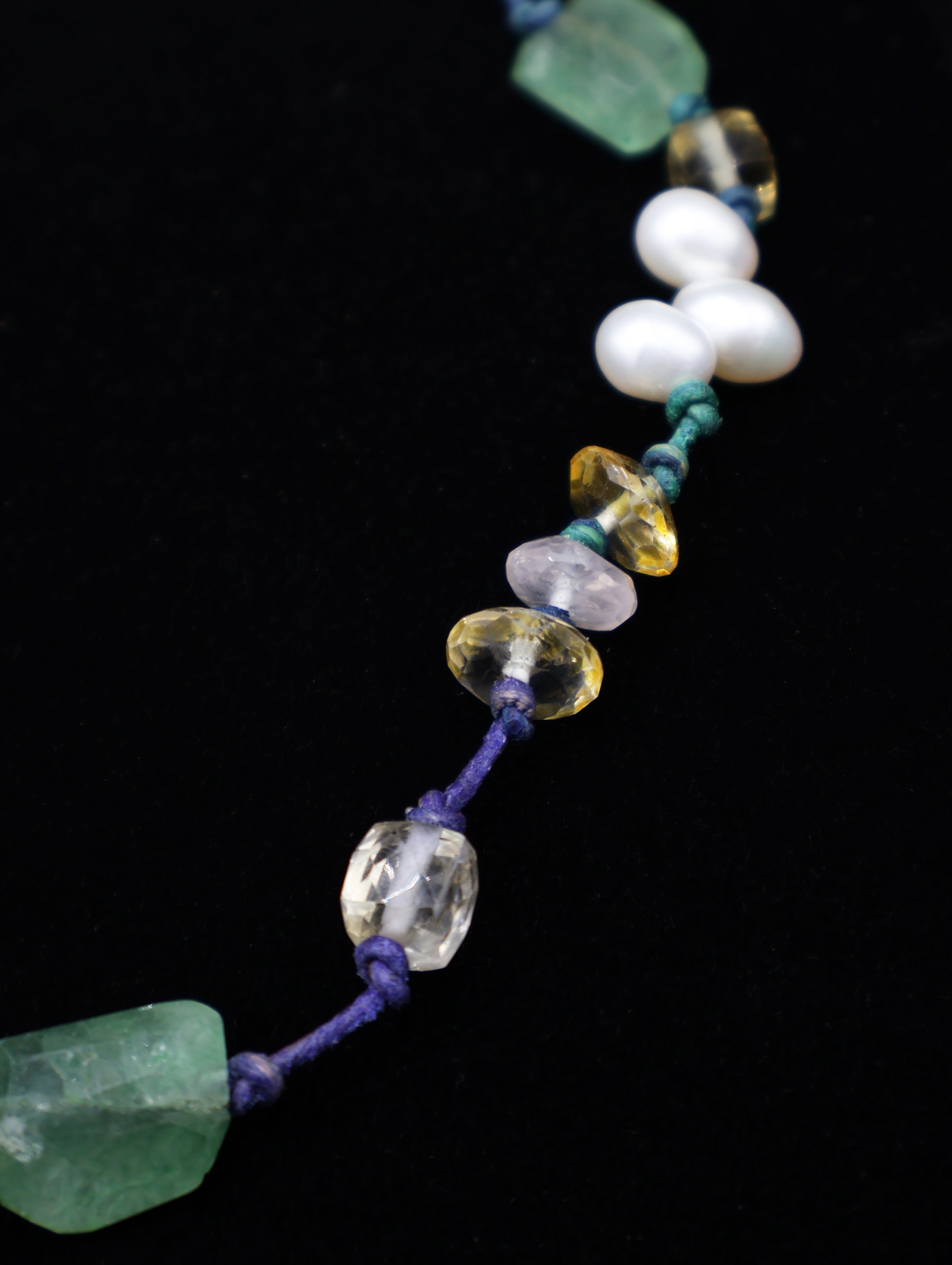 Collar Regis Cuarzo Fresa Verde