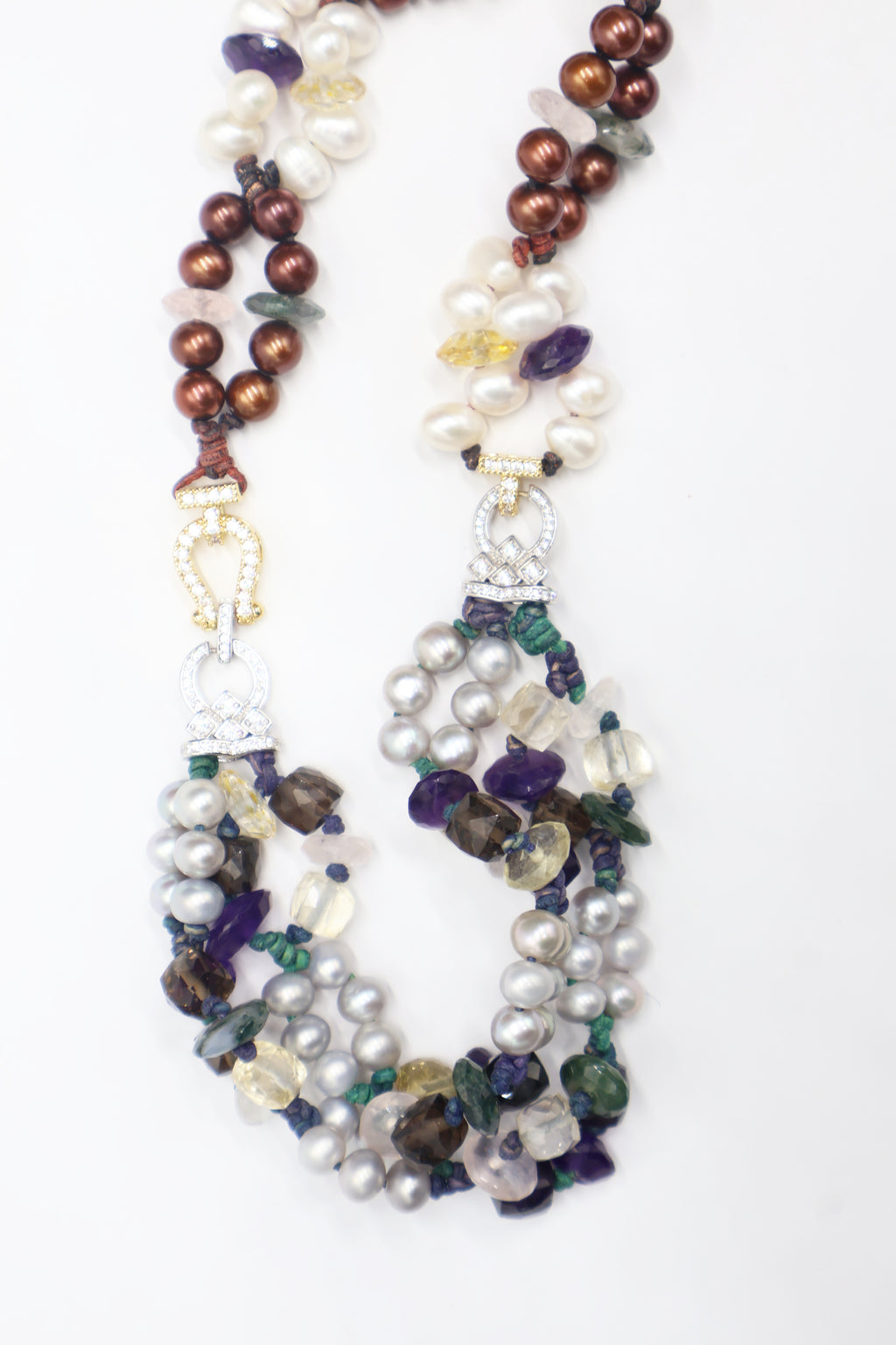 Pulsera Selene Perla Gris