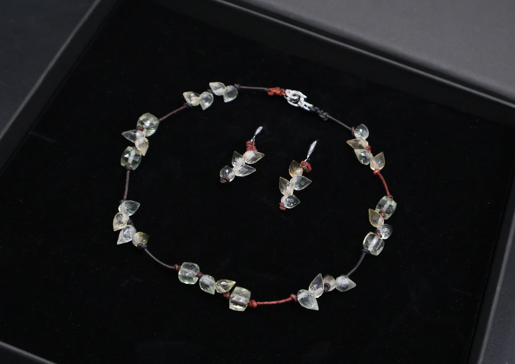 Collar Creta Aguamarina Musgo