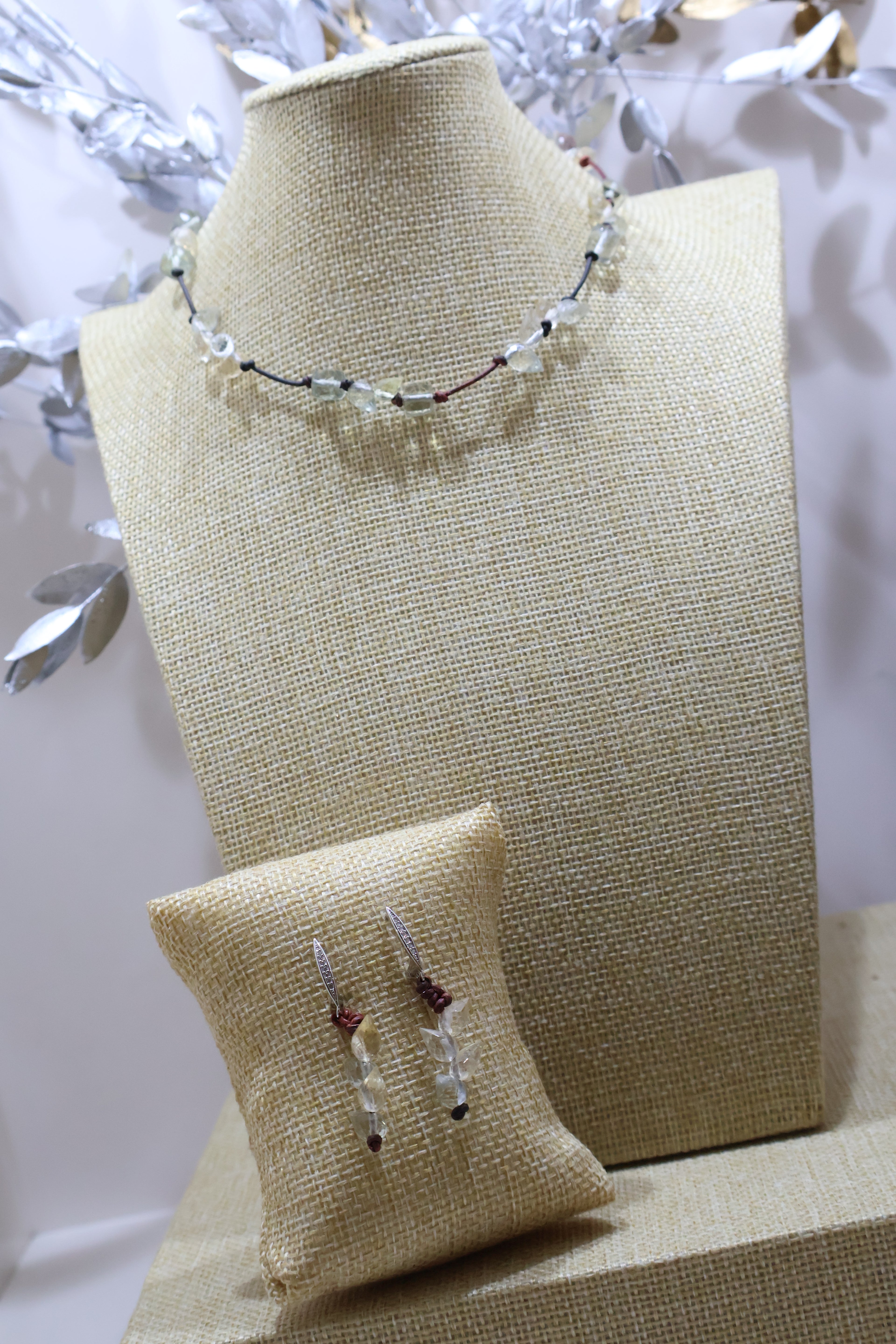 Collar Creta Aguamarina Musgo