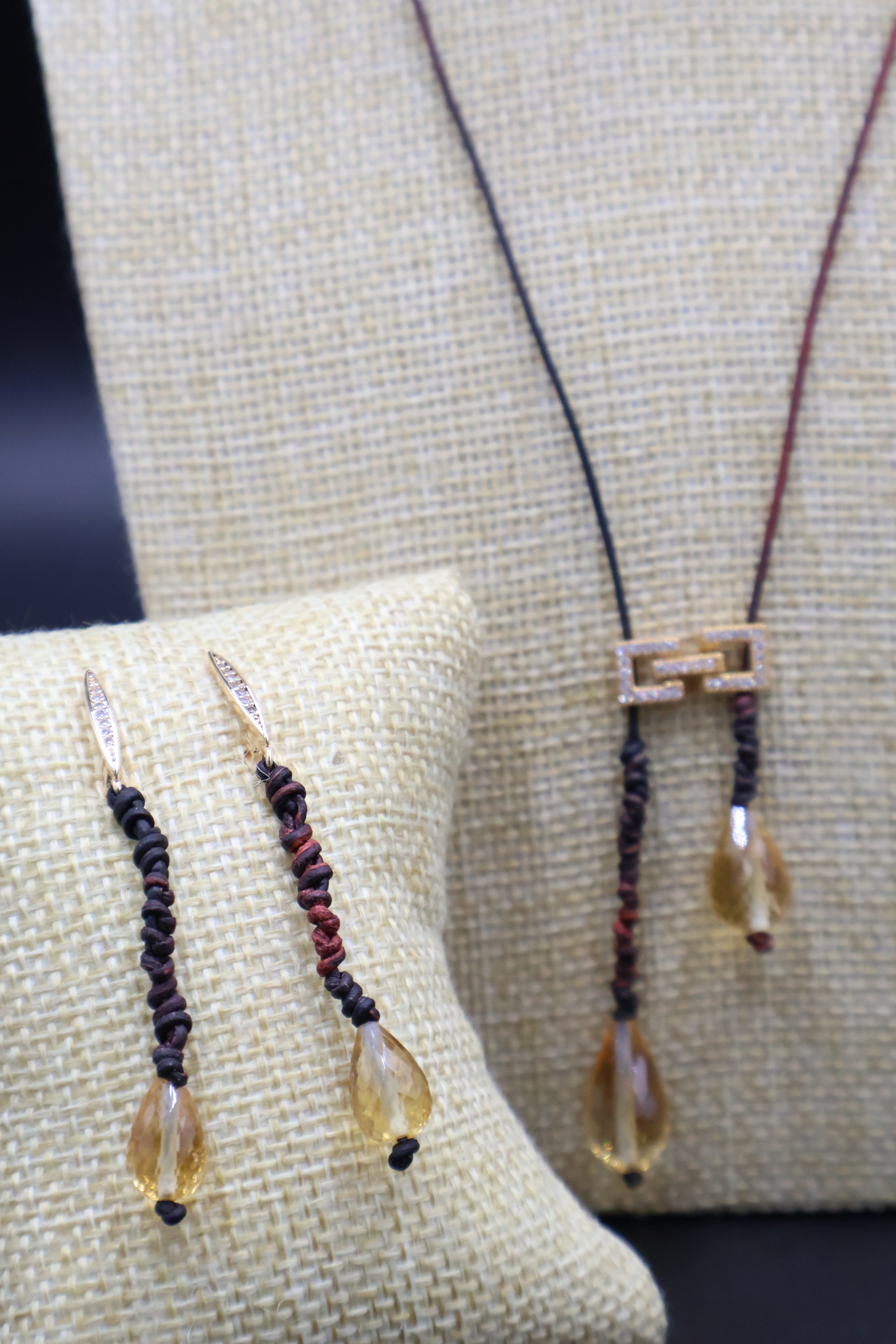 Pendientes Apolo Citrino
