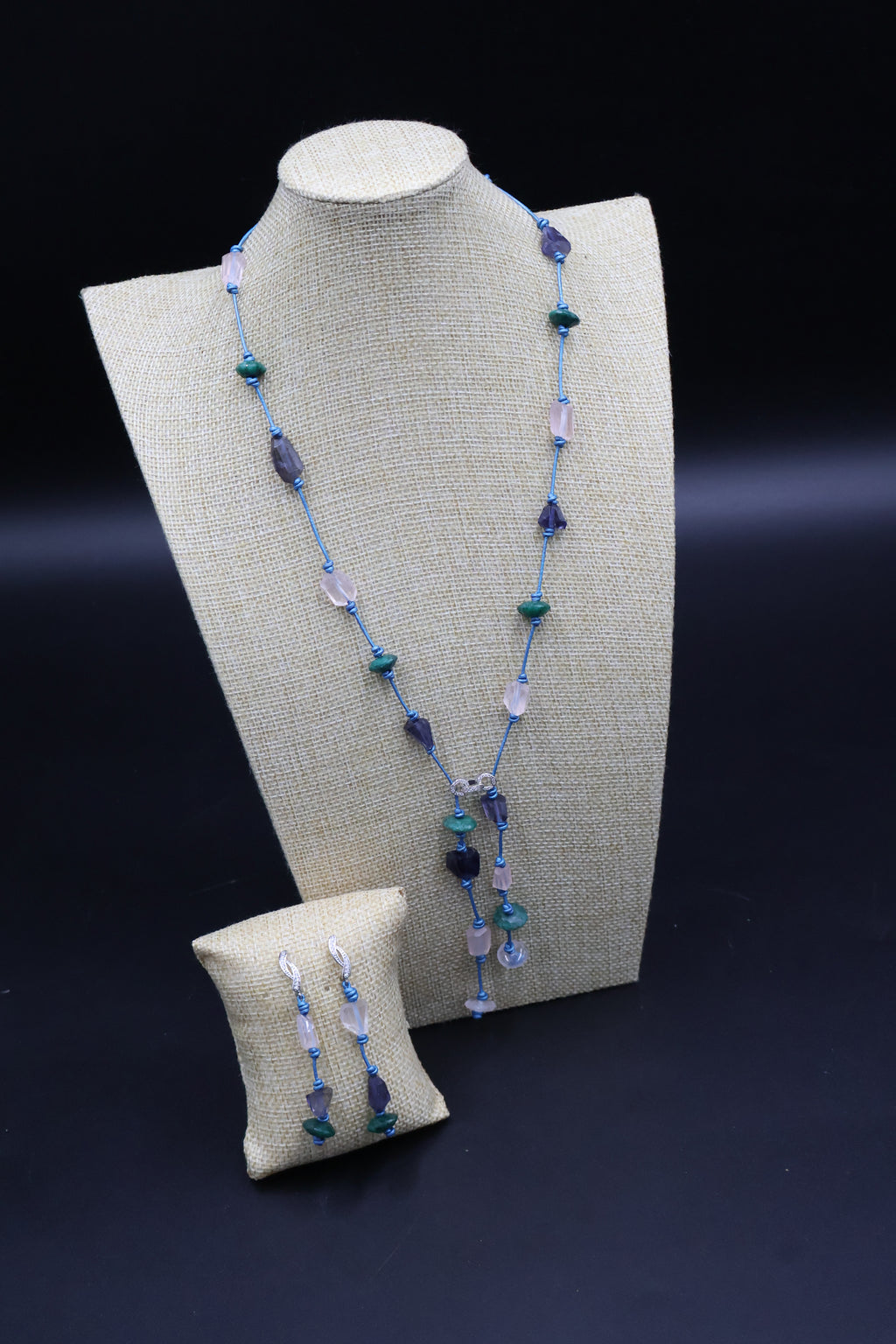 Pendientes Calíope iolita Azul