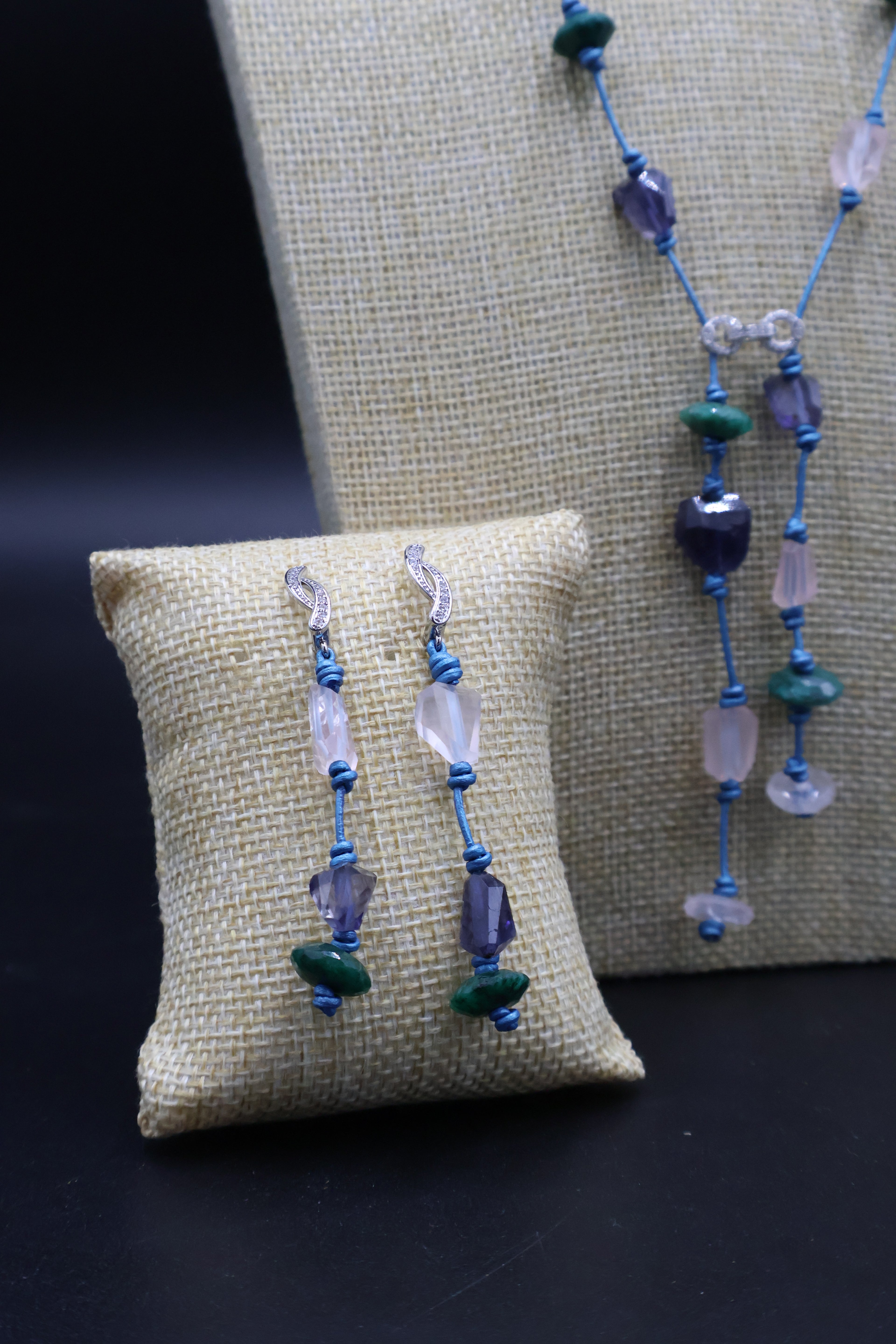 Collar Calíope iolita Azul