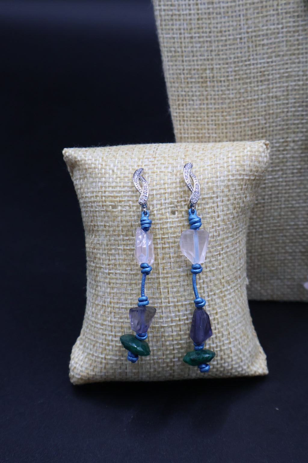 Pendientes Calíope iolita Azul