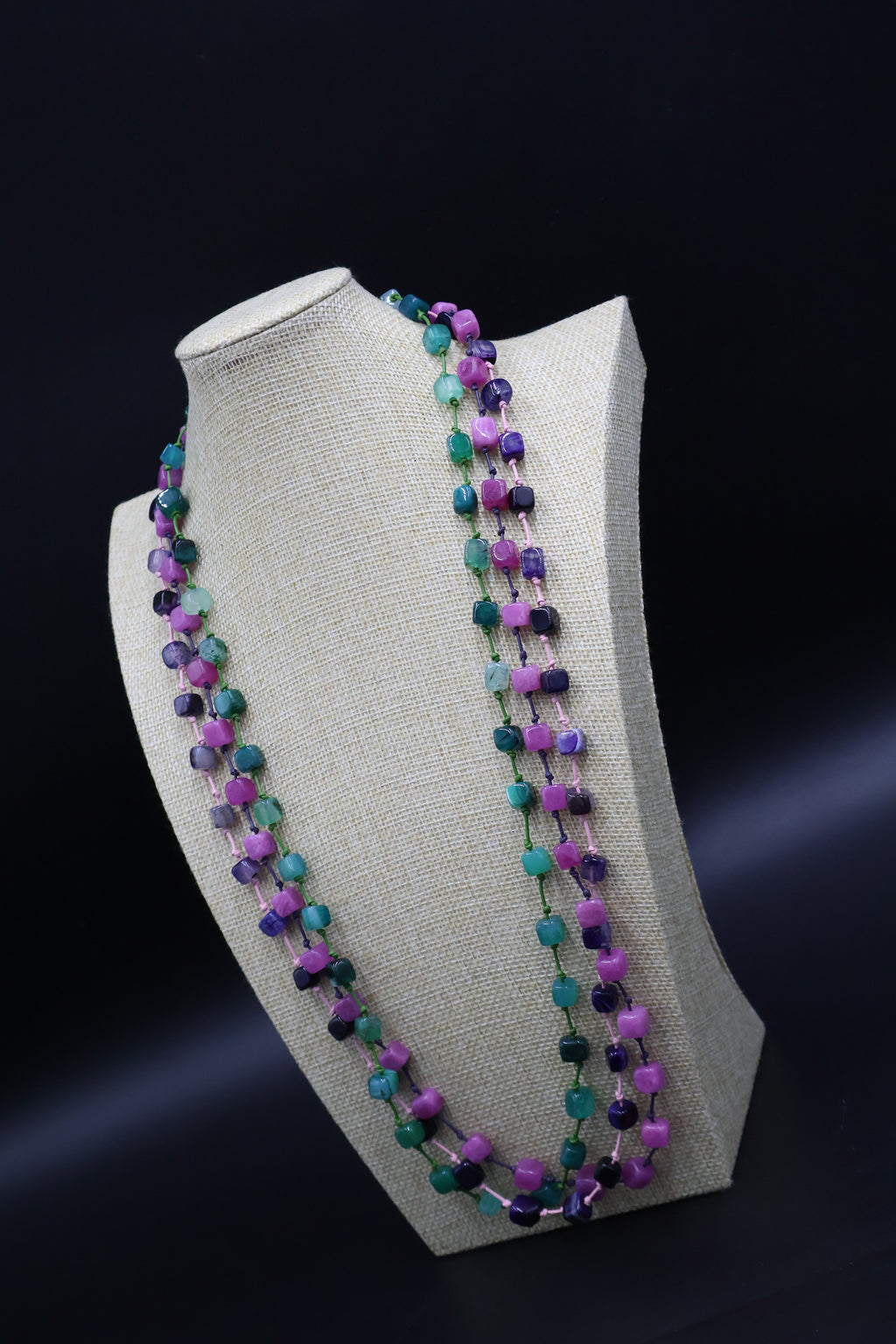 Collar Ágata 3 vueltas (80 cm)