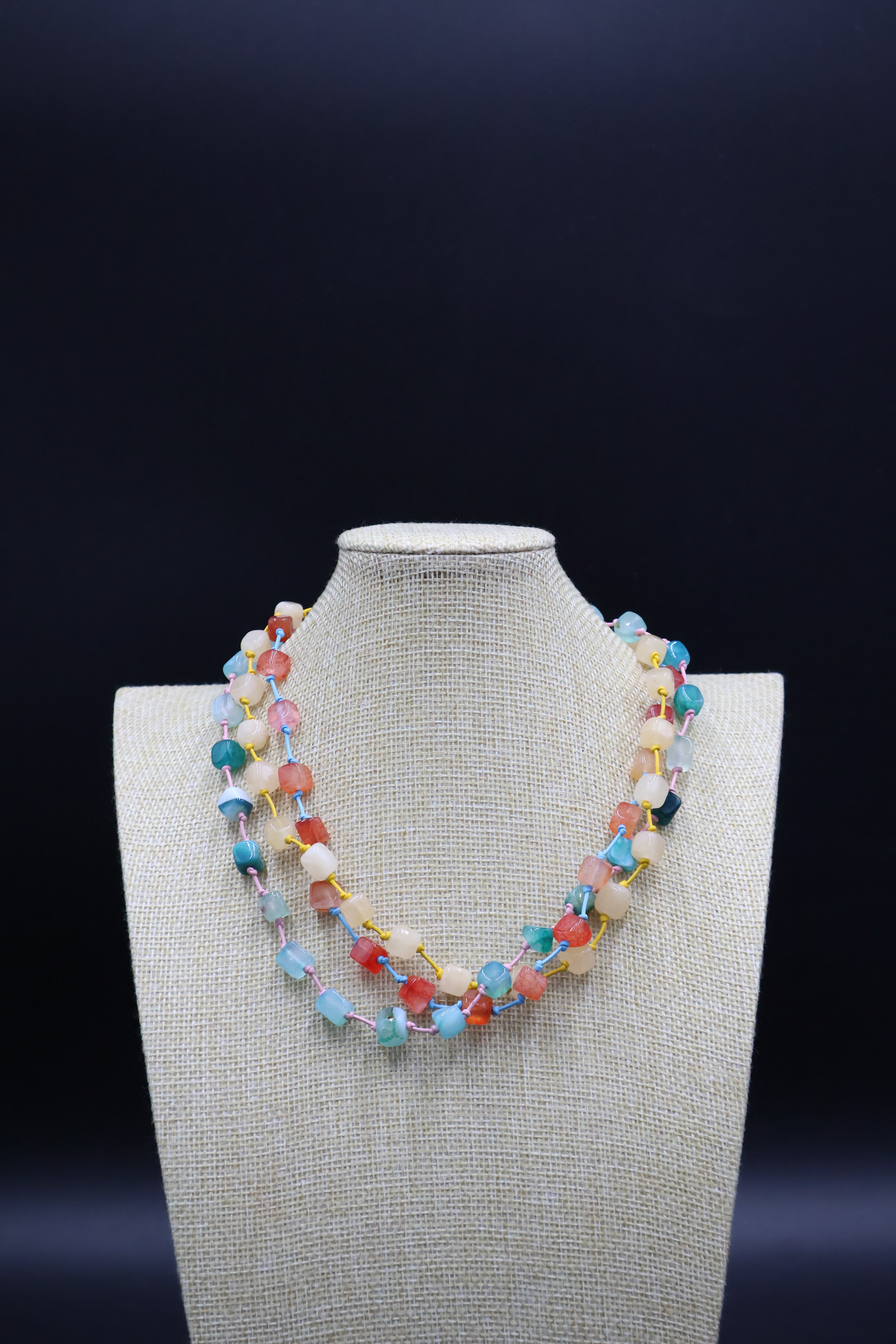 Collar Ágata 3 vueltas (40 cm)