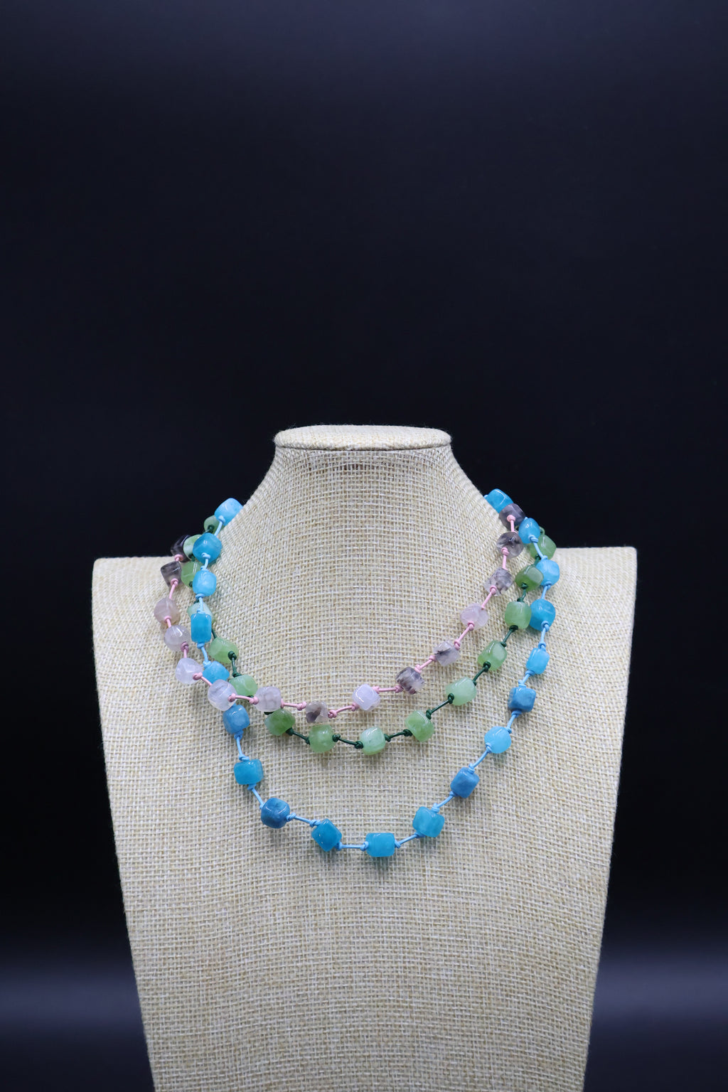 Collar Ágata 3 vueltas (40 cm)