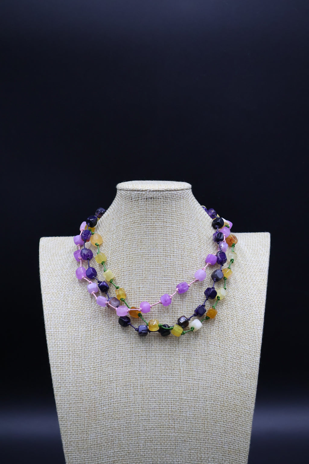 Collar Ágata 3 vueltas (40 cm)