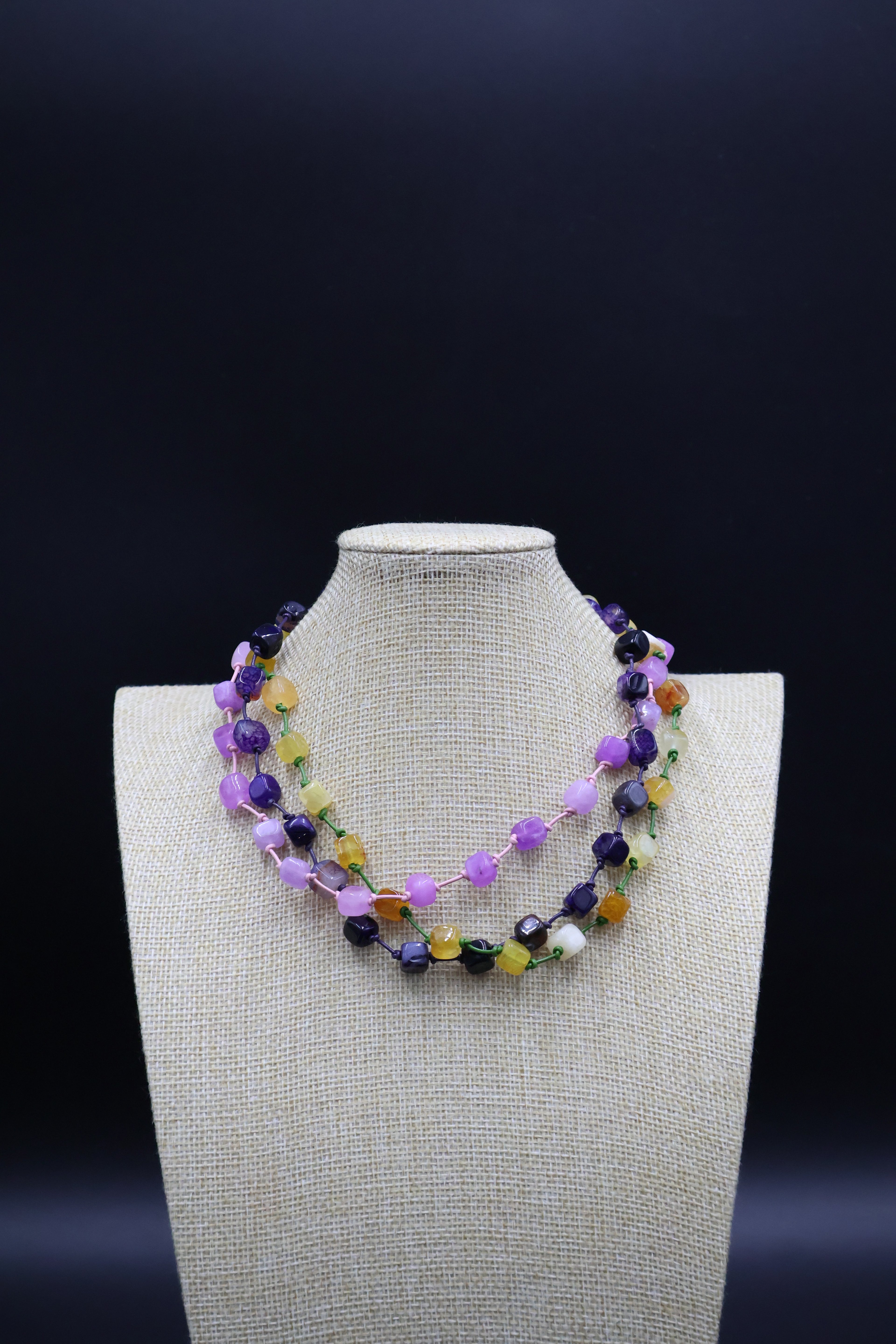 Collar Ágata 3 vueltas (40 cm)