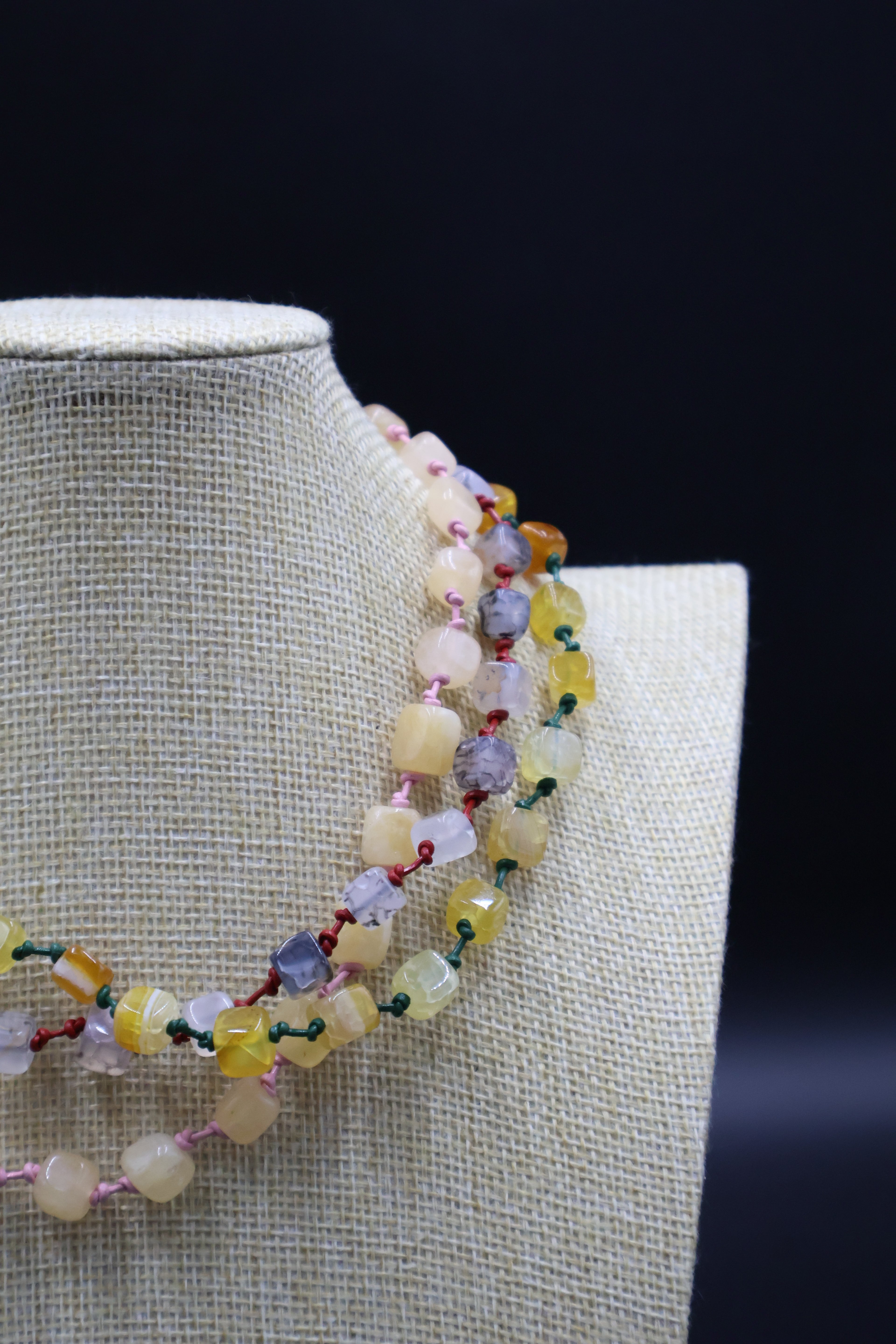 Collar Ágata 3 vueltas (40 cm)