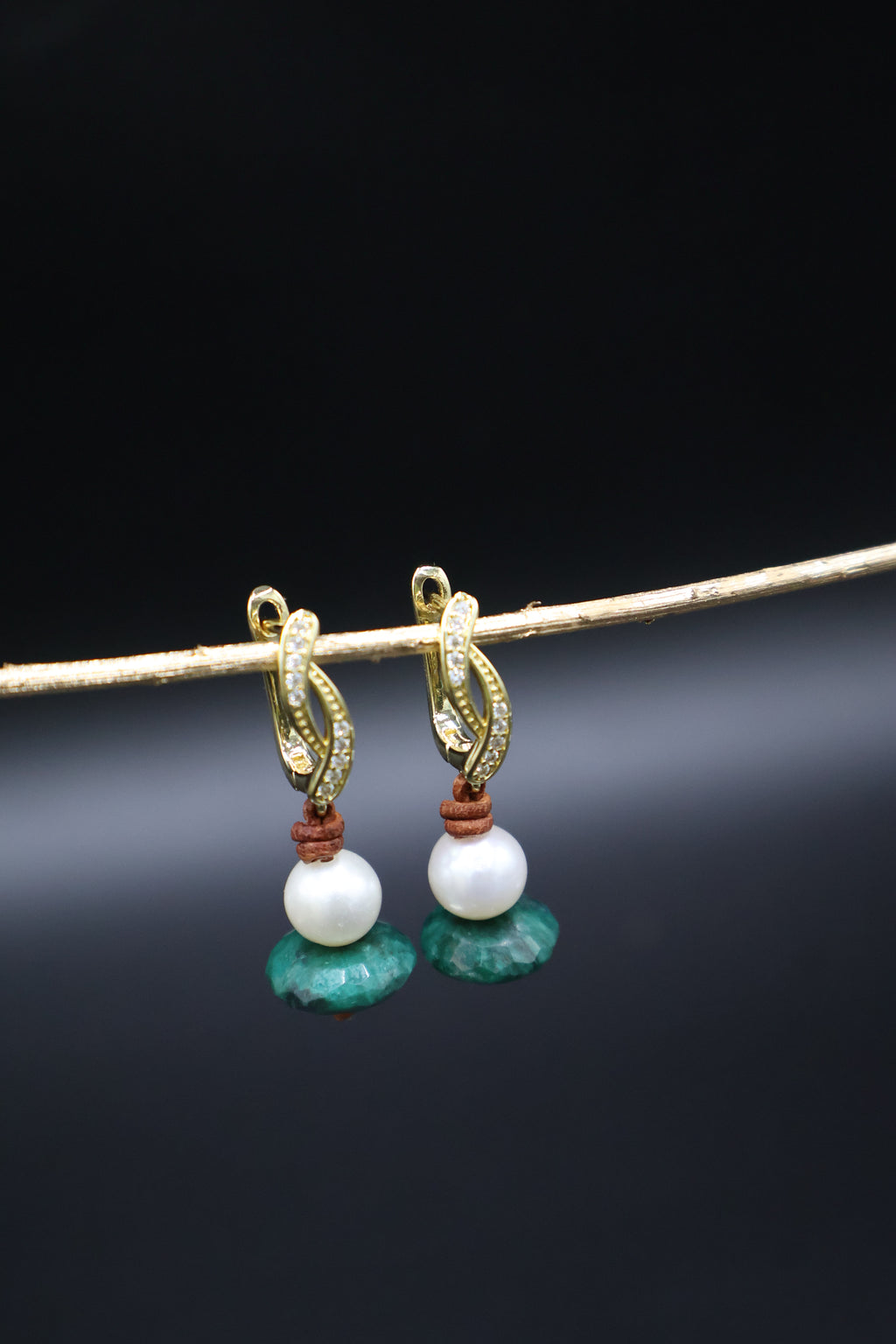 Pendientes Aris Esmeralda