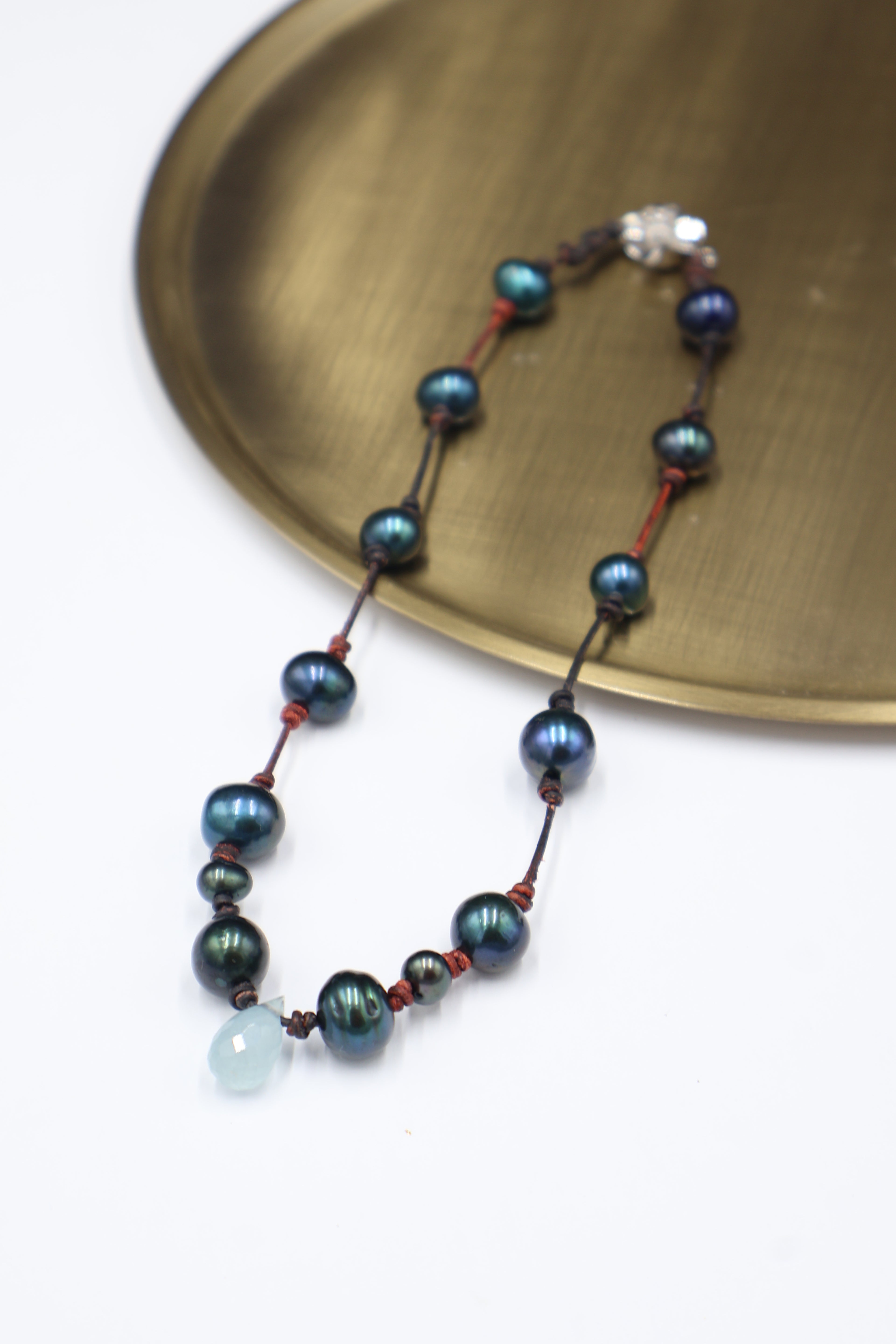 Collar Naia Aguamarina