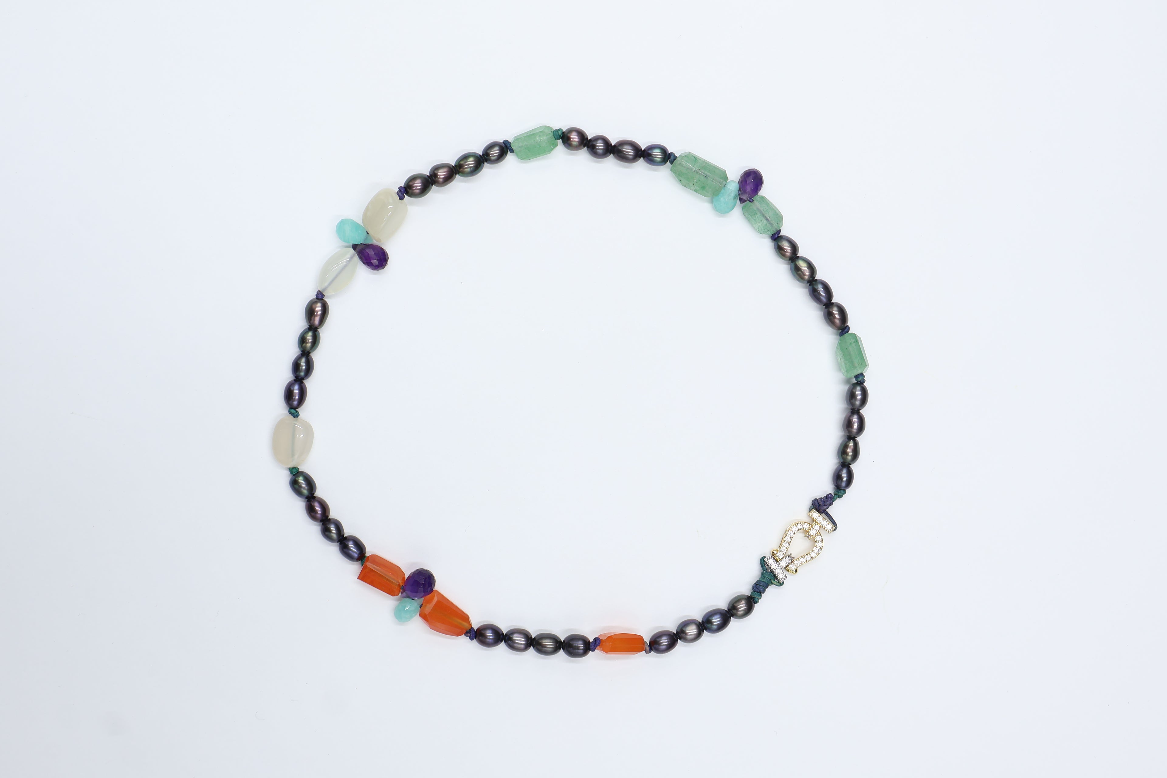 Collar Prisma Piedra Luna