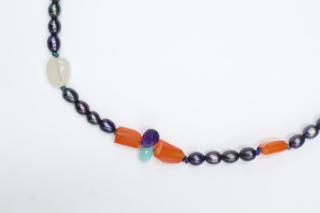 Collar Prisma Piedra Luna