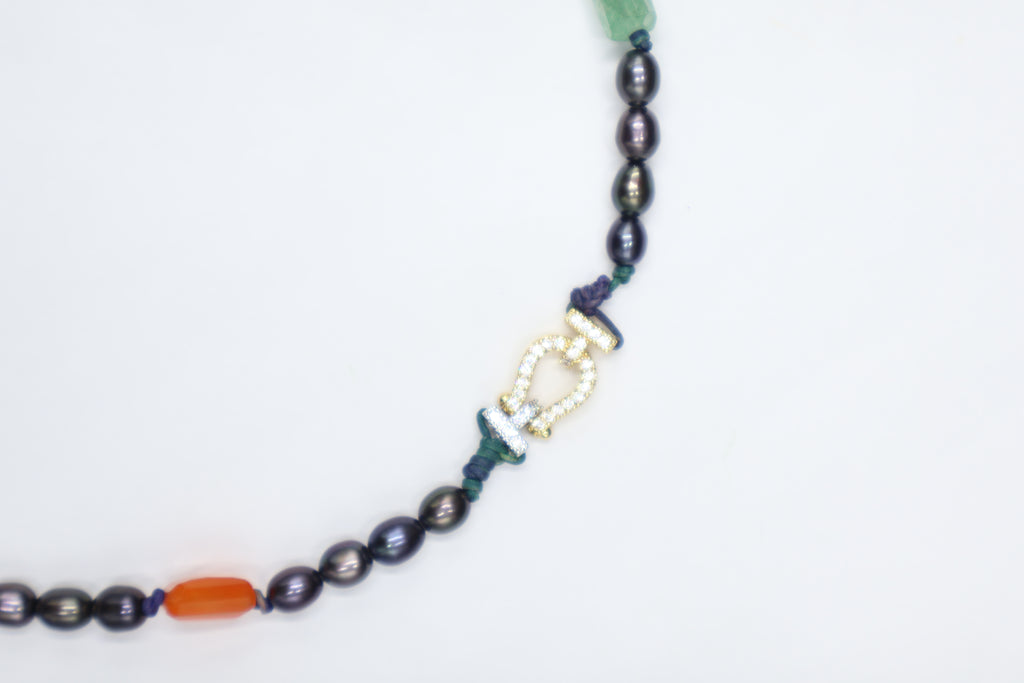 Collar Prisma Piedra Luna