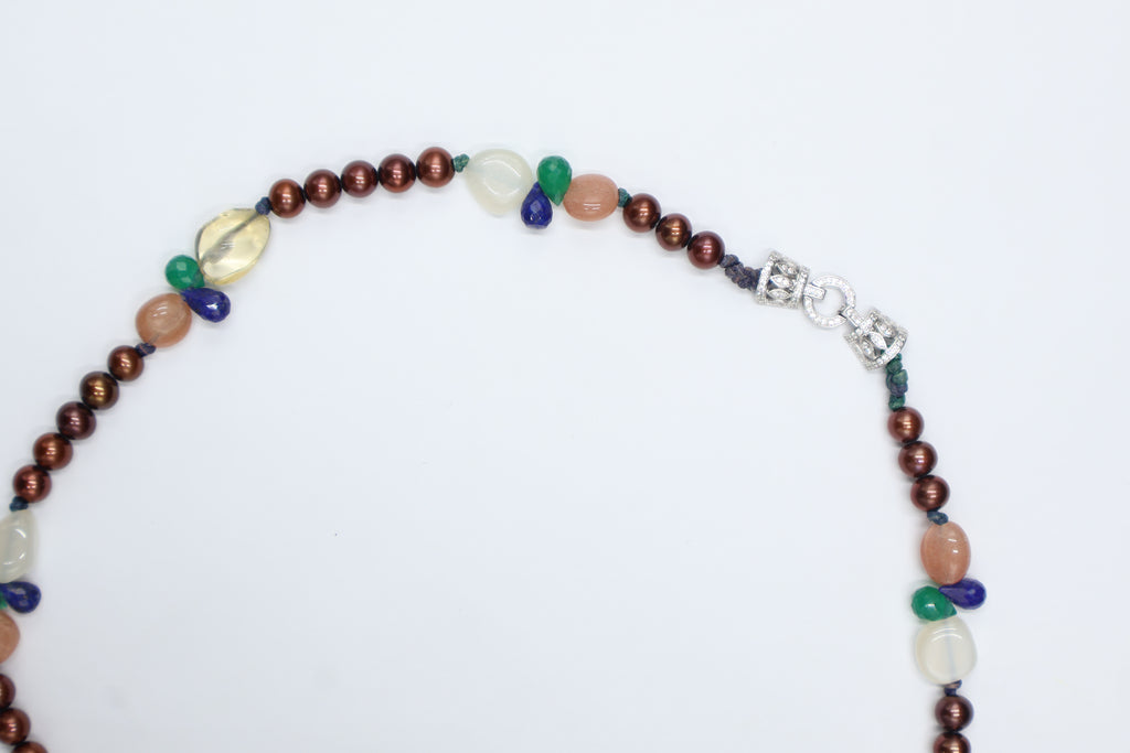 Collar Prisma Aguamarina