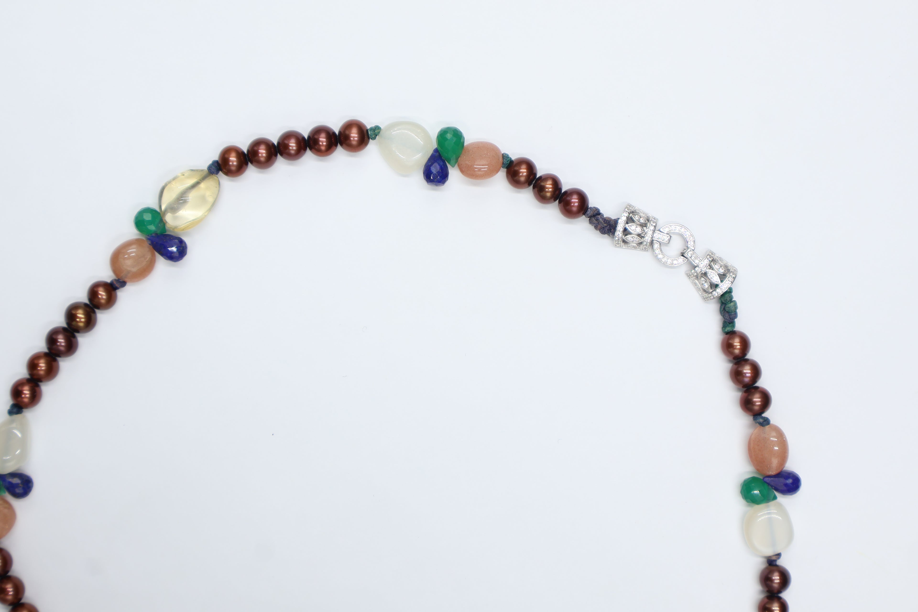 Collar Prisma Aguamarina