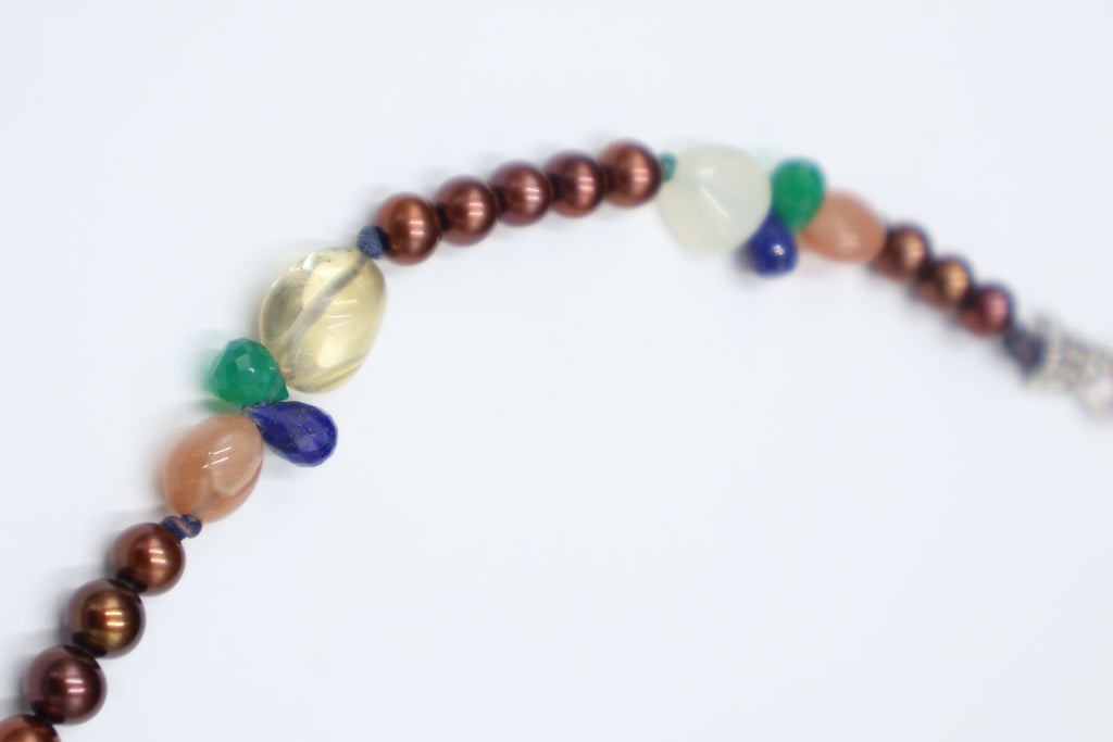 Collar Prisma Aguamarina