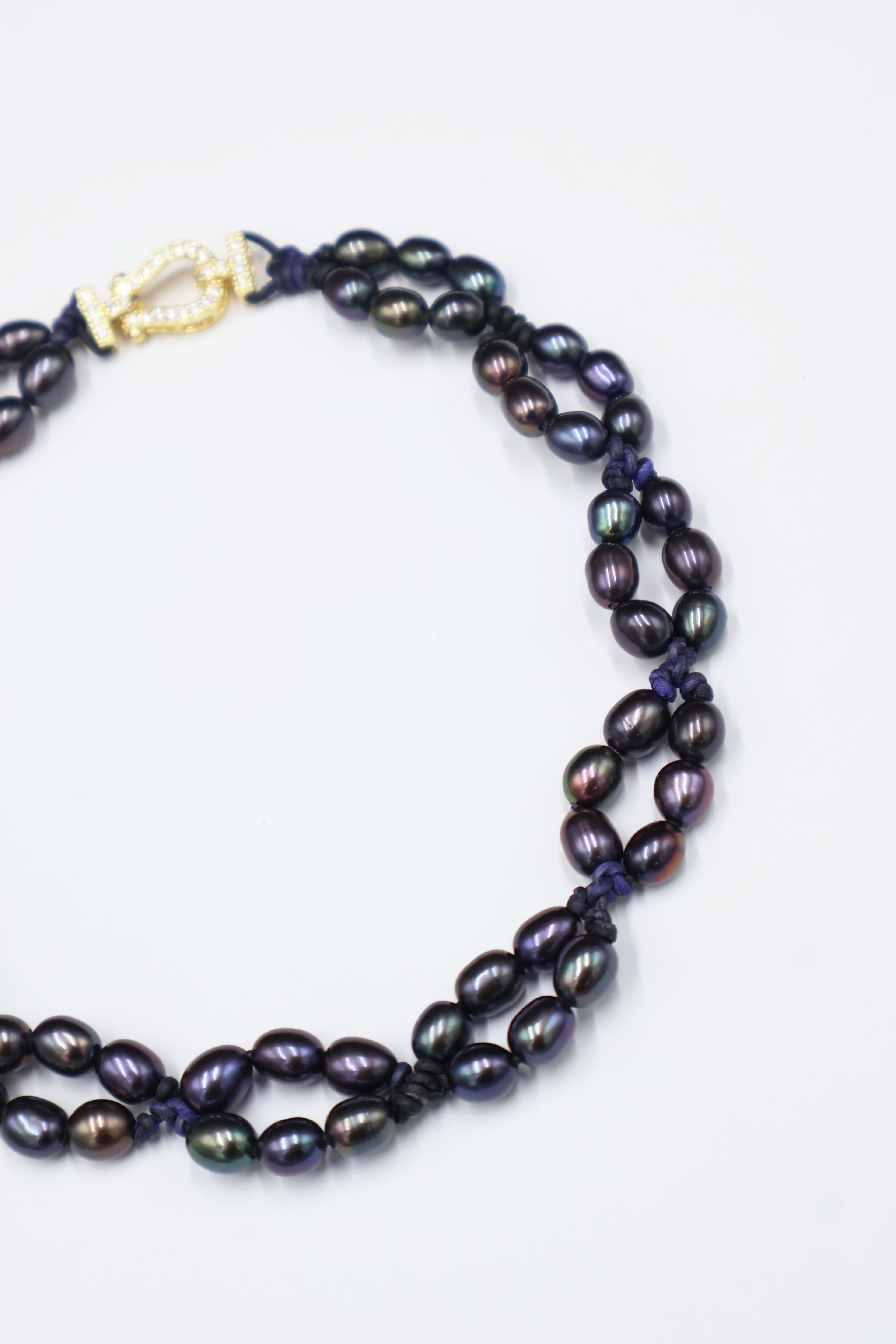 Choker Lira Perla Arcoíris