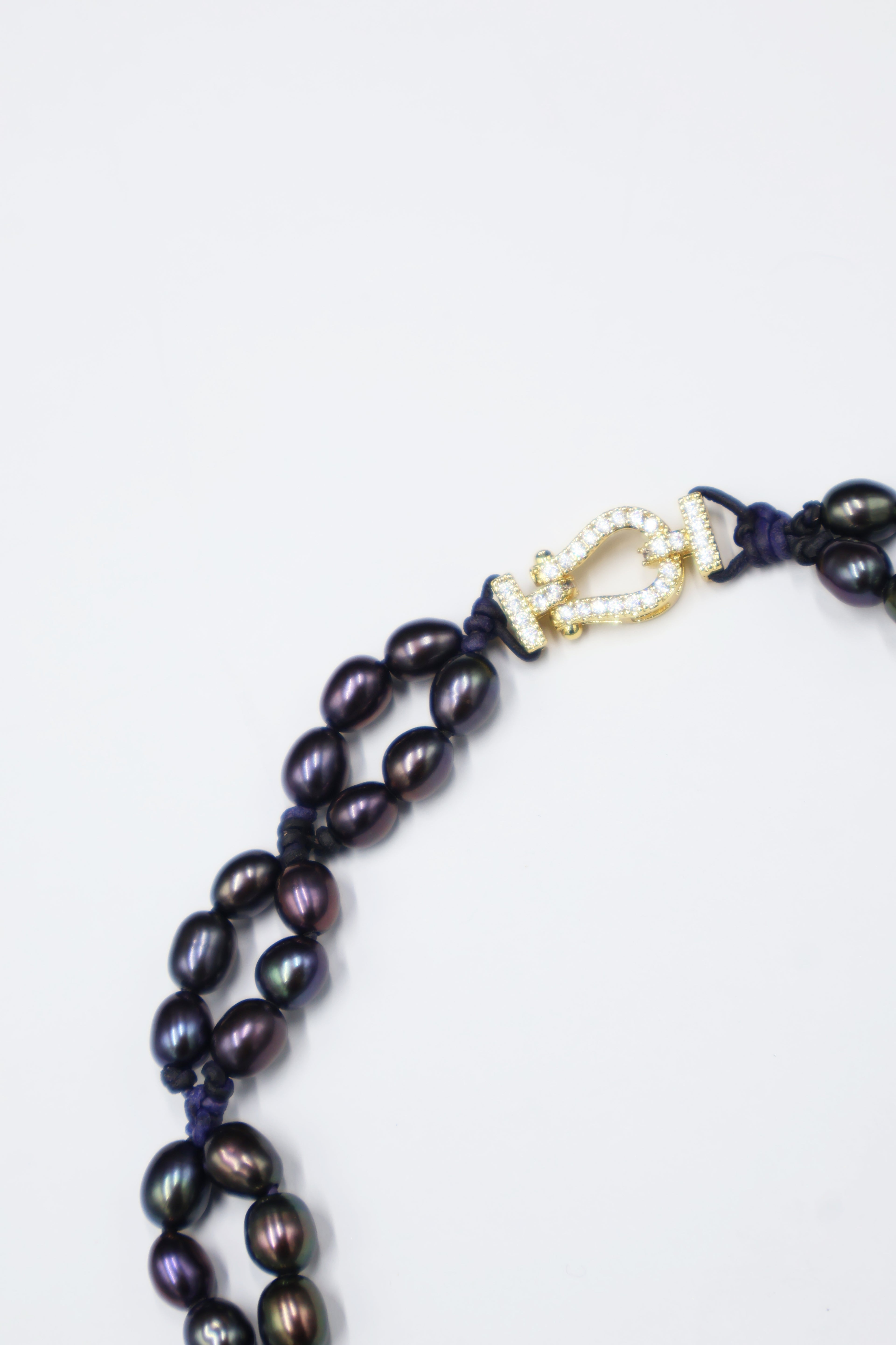 Choker Lira Perla Arcoíris