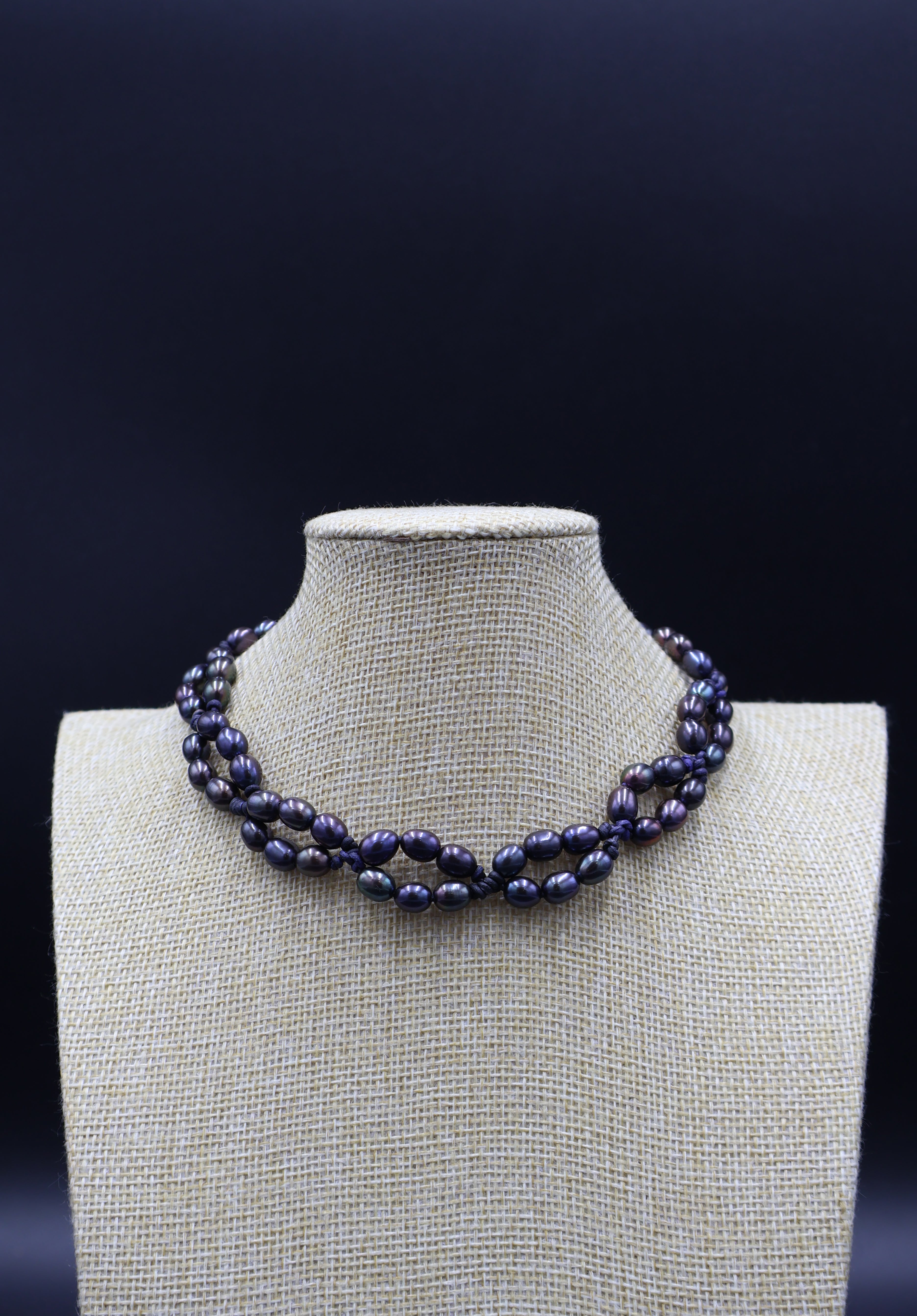 Choker Lira Perla Arcoíris