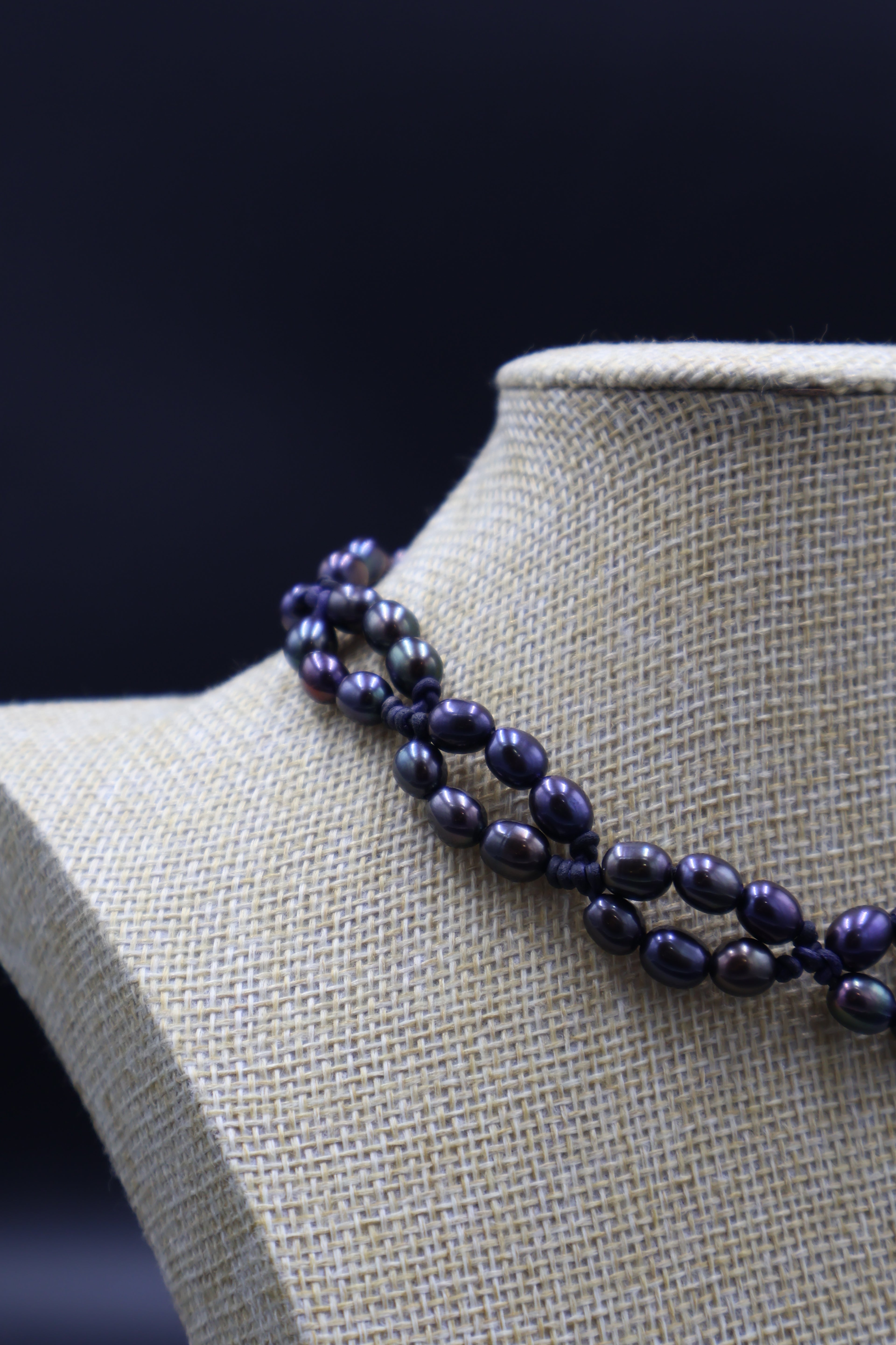 Choker Lira Perla Arcoíris