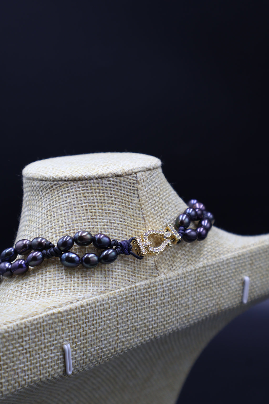 Choker Lira Perla Arcoíris