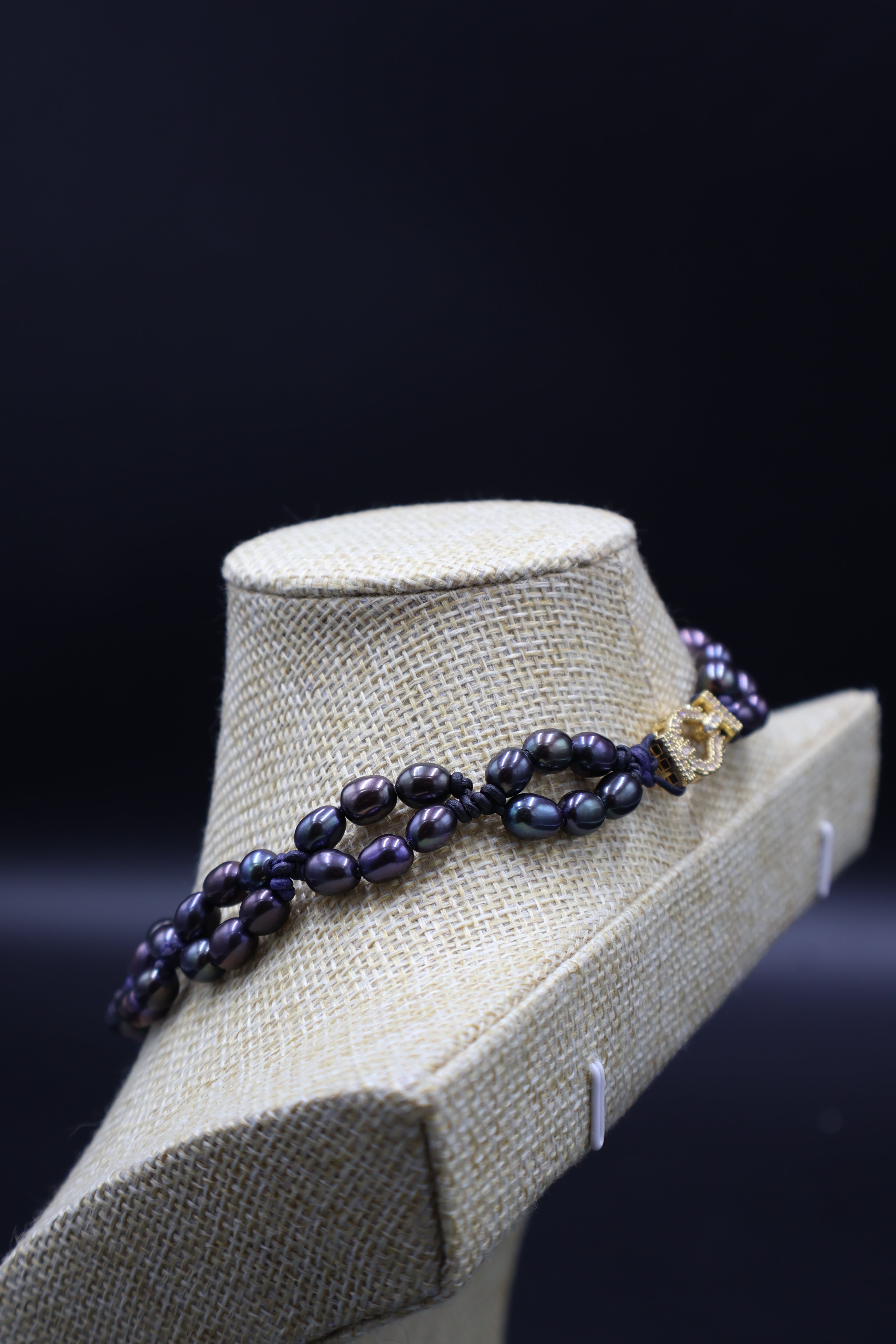 Choker Lira Perla Arcoíris