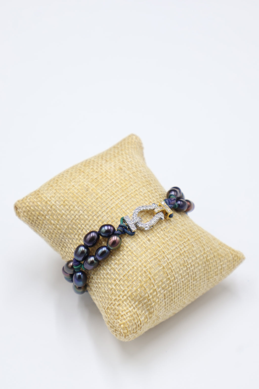 Pulsera Lira Perla Arcoíris