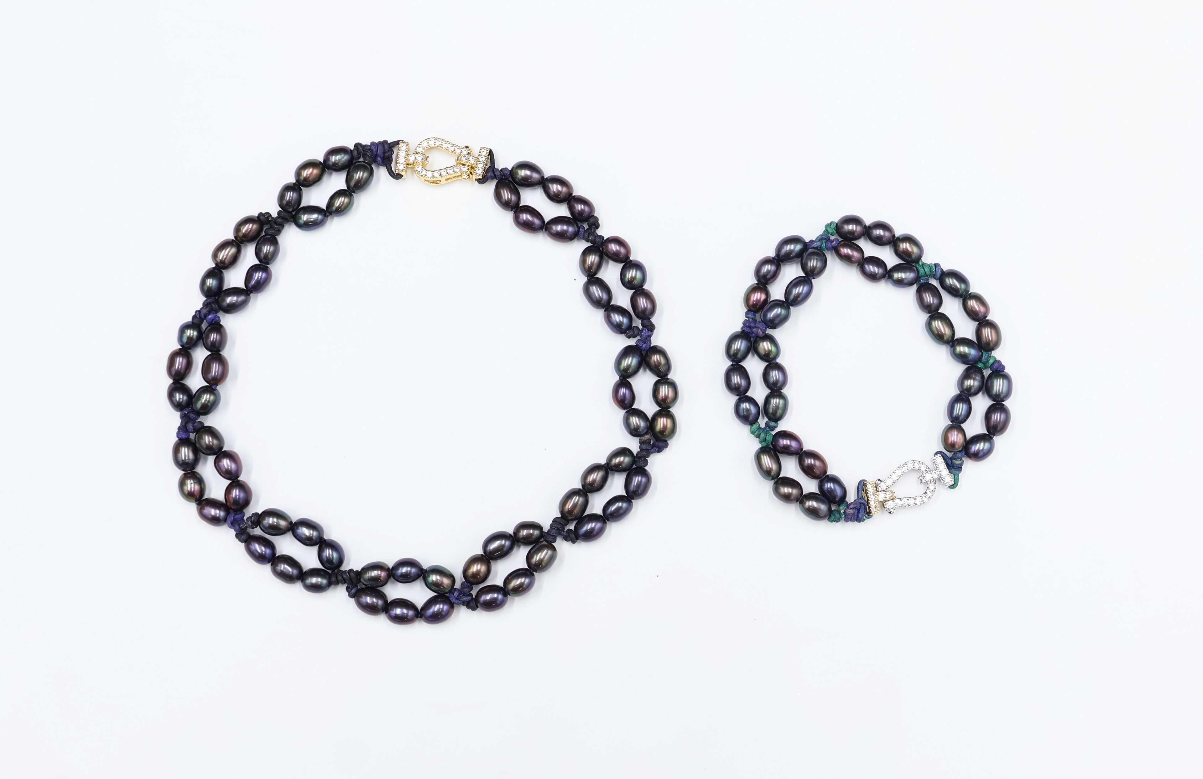 Choker Lira Perla Arcoíris