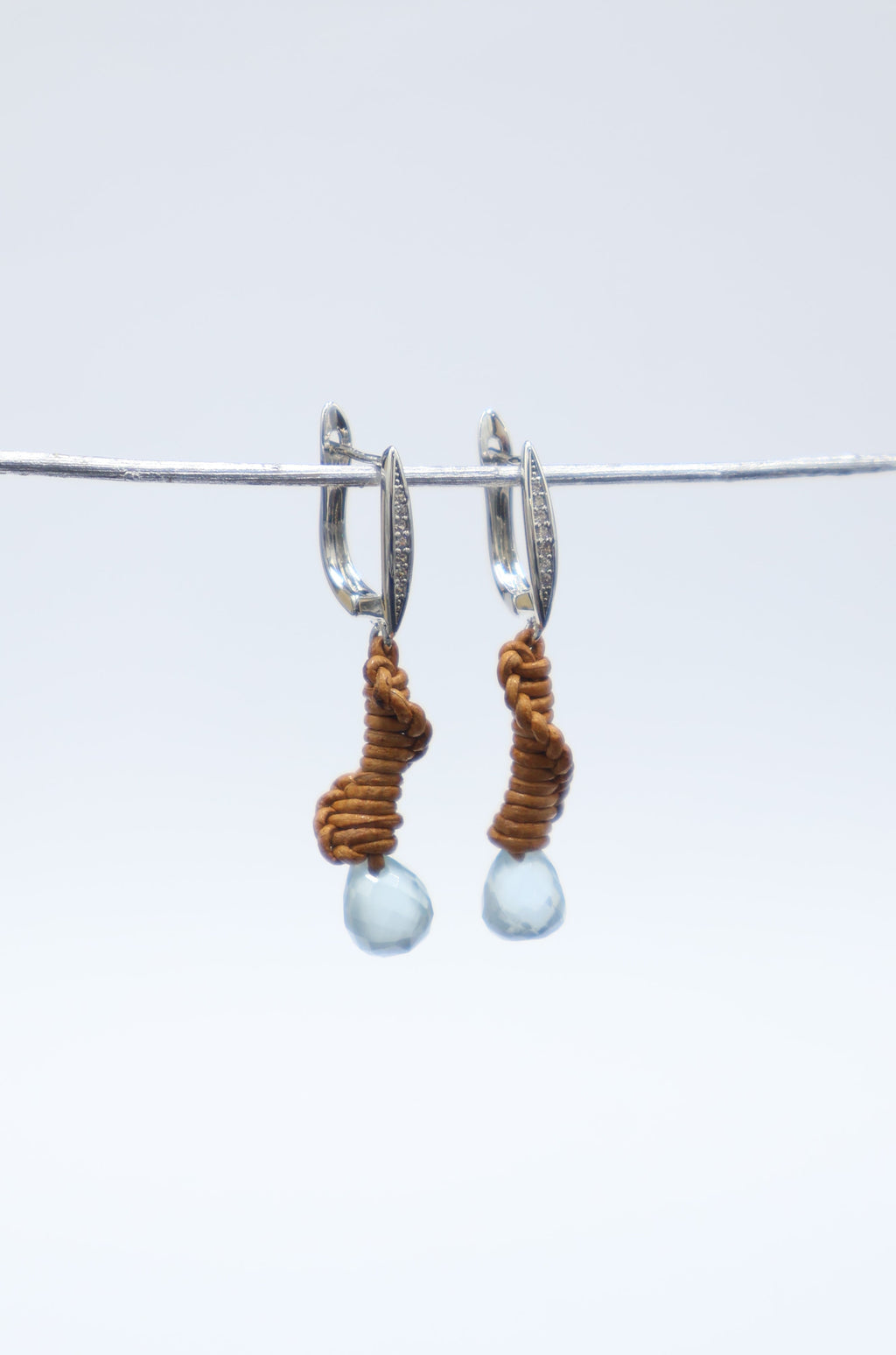 Pendientes Lilith Aguamarina