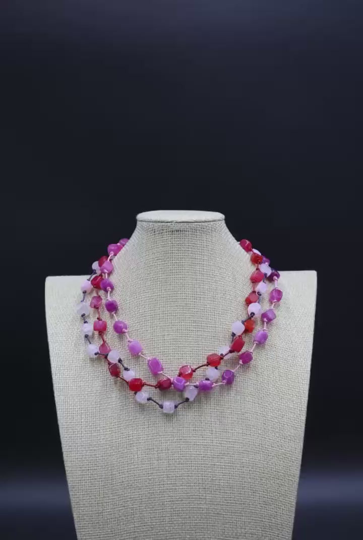 Collar Ágata 3 vueltas (80 cm)