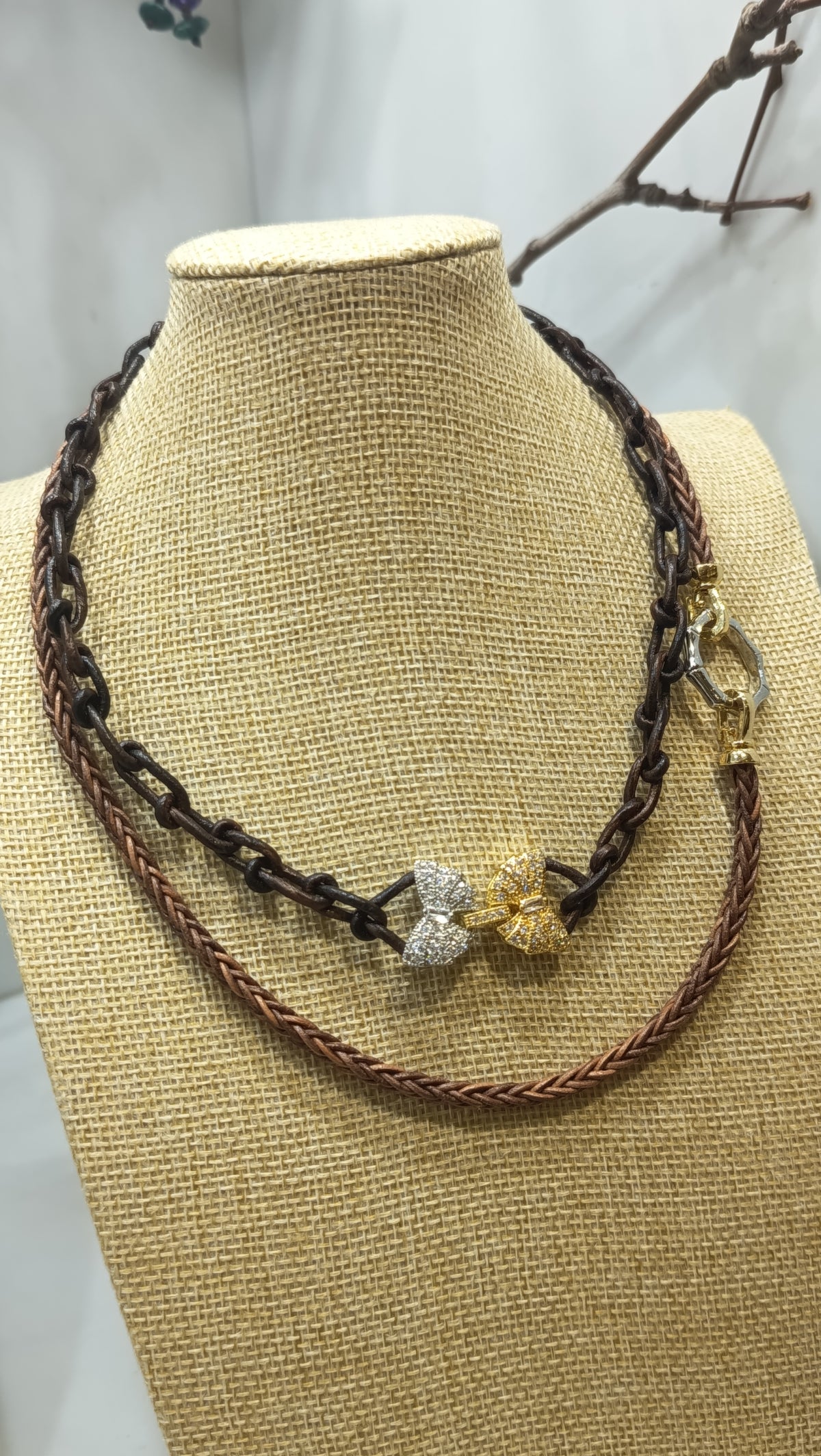 MARIPOSA PULSERA en trenzado Hermes