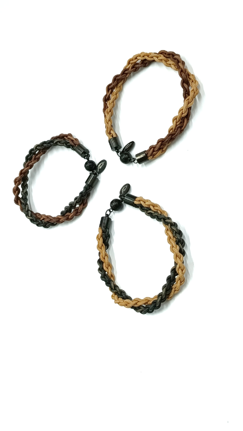 BALDER• Pulsera doble trenzado en cuero