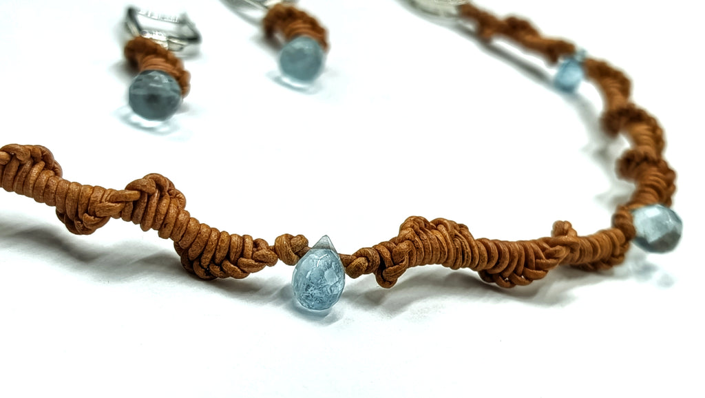 Collar Lilith Aguamarina