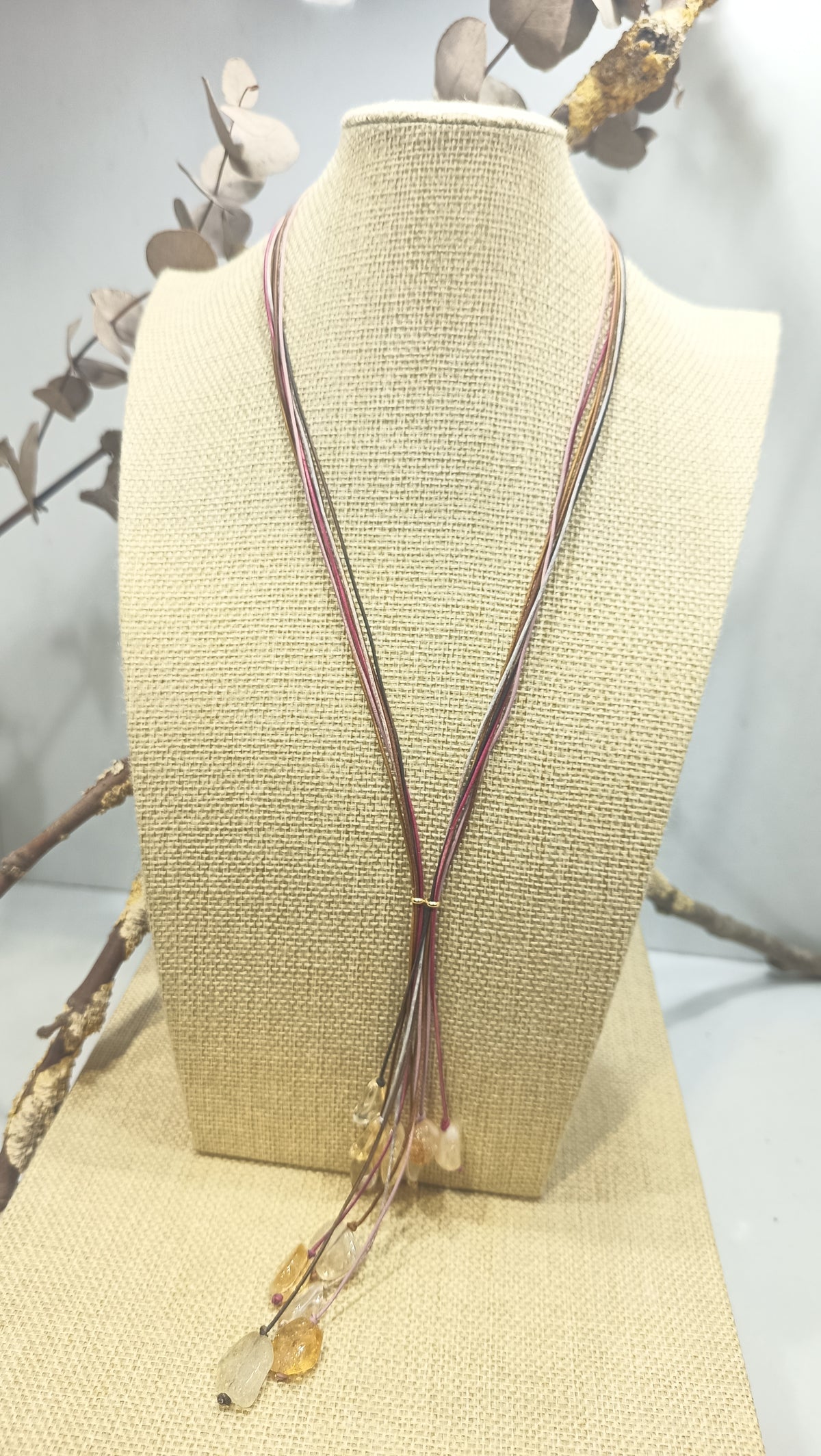 Collar DELOS • en Cuero natural