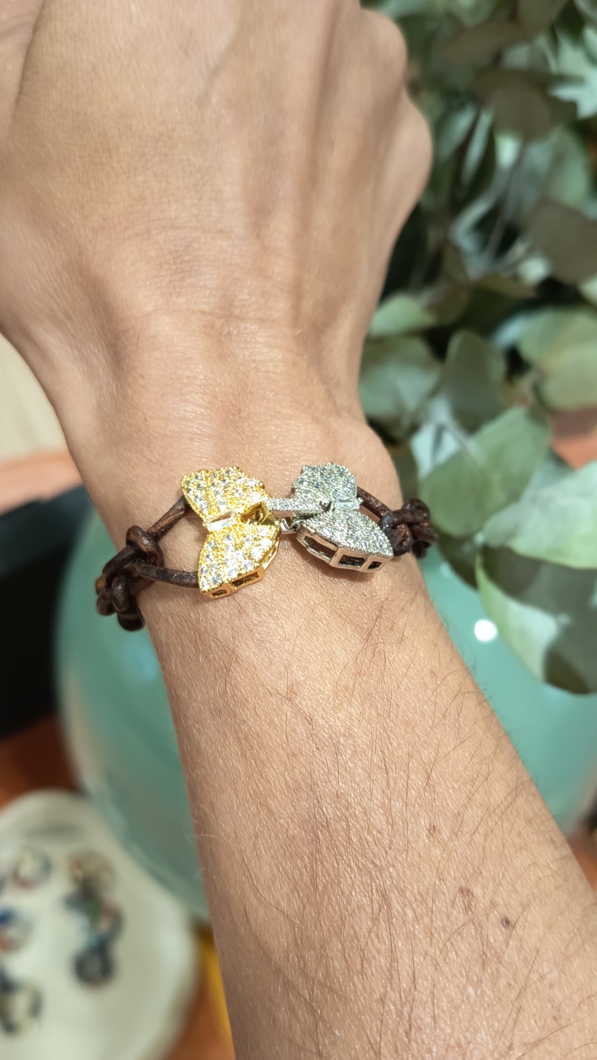 MARIPOSA PULSERA en trenzado Hermes