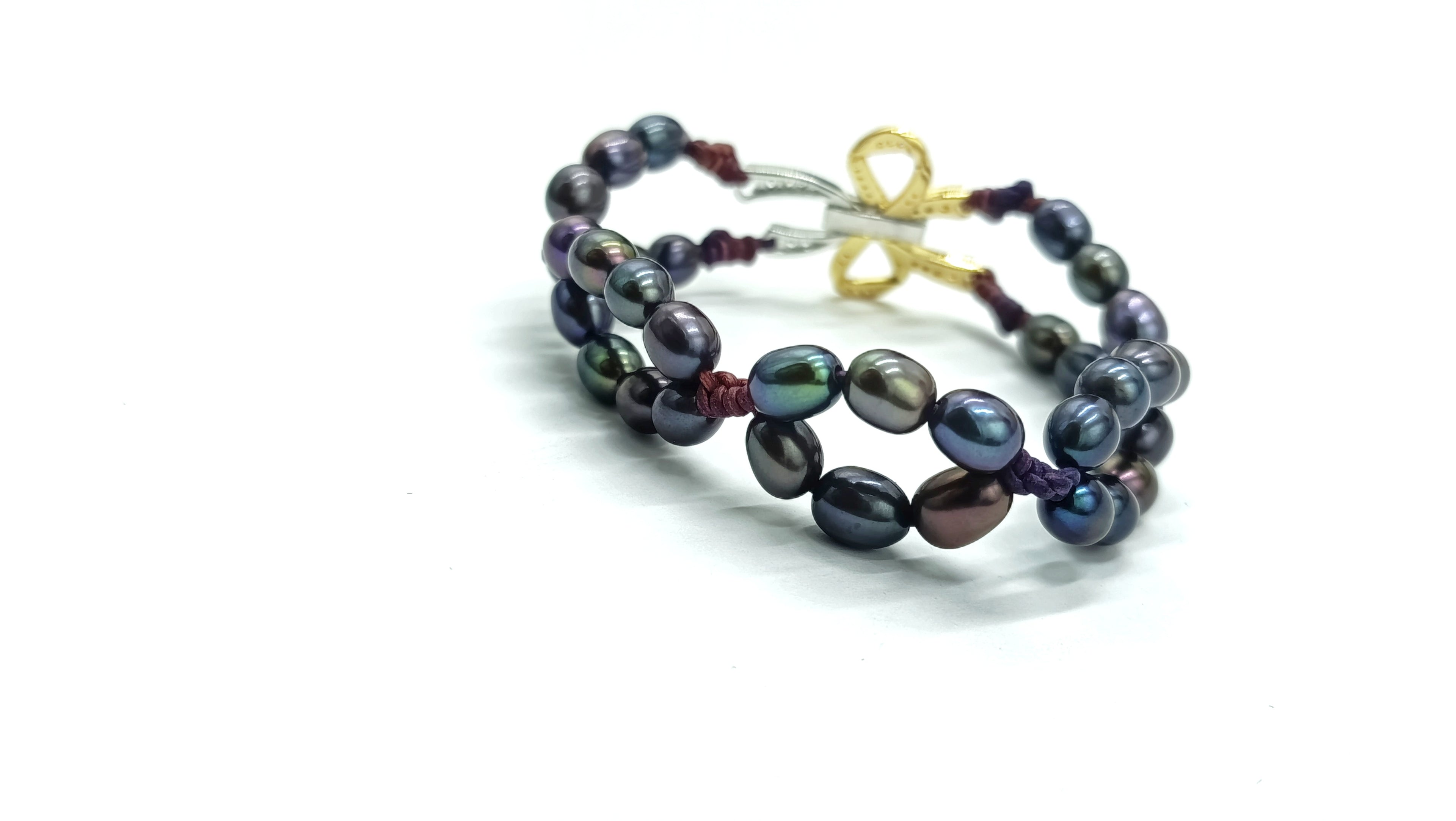 Pulsera Lady en Perla Arcoíris