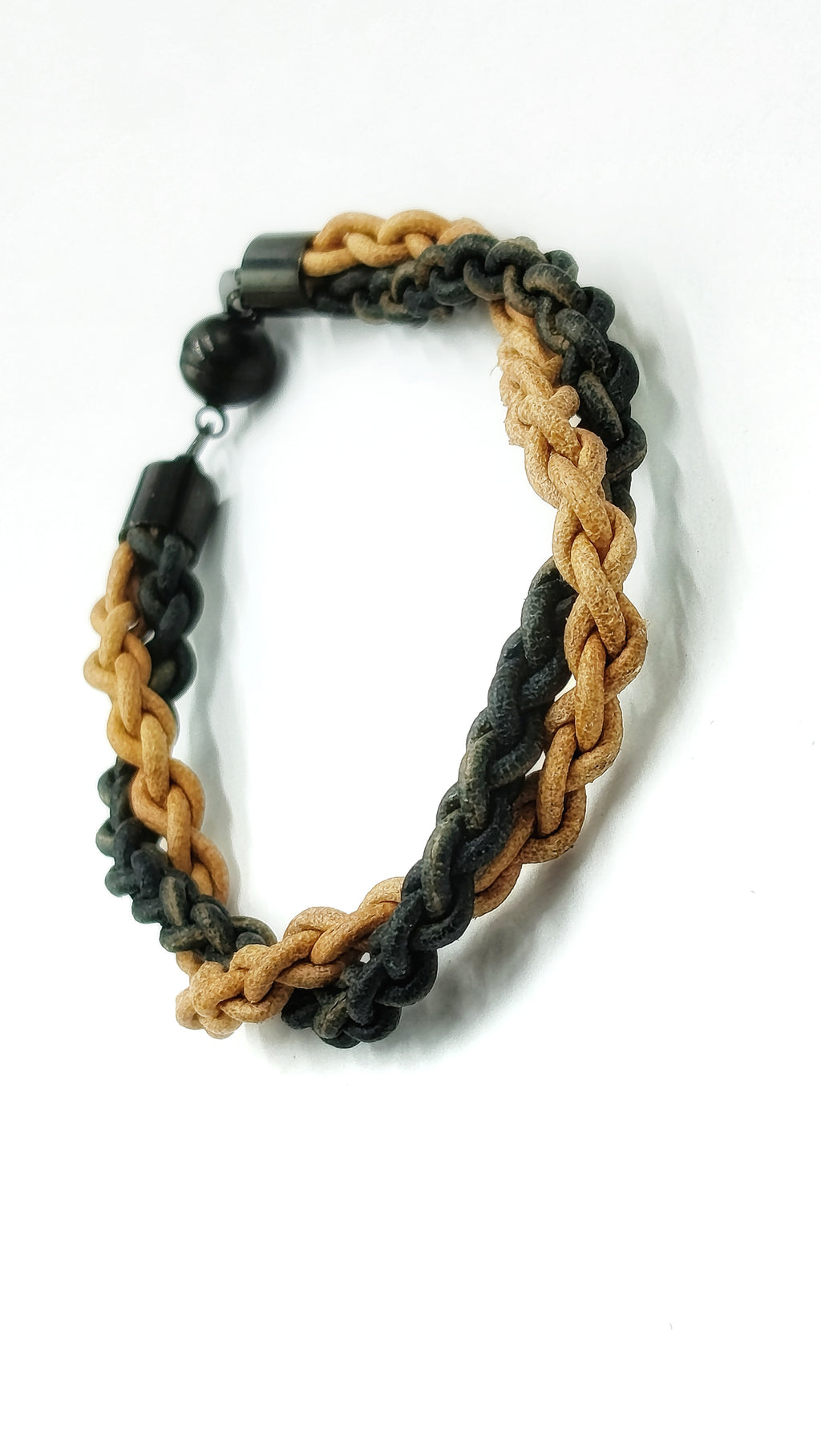 BALDER• Pulsera doble trenzado en cuero